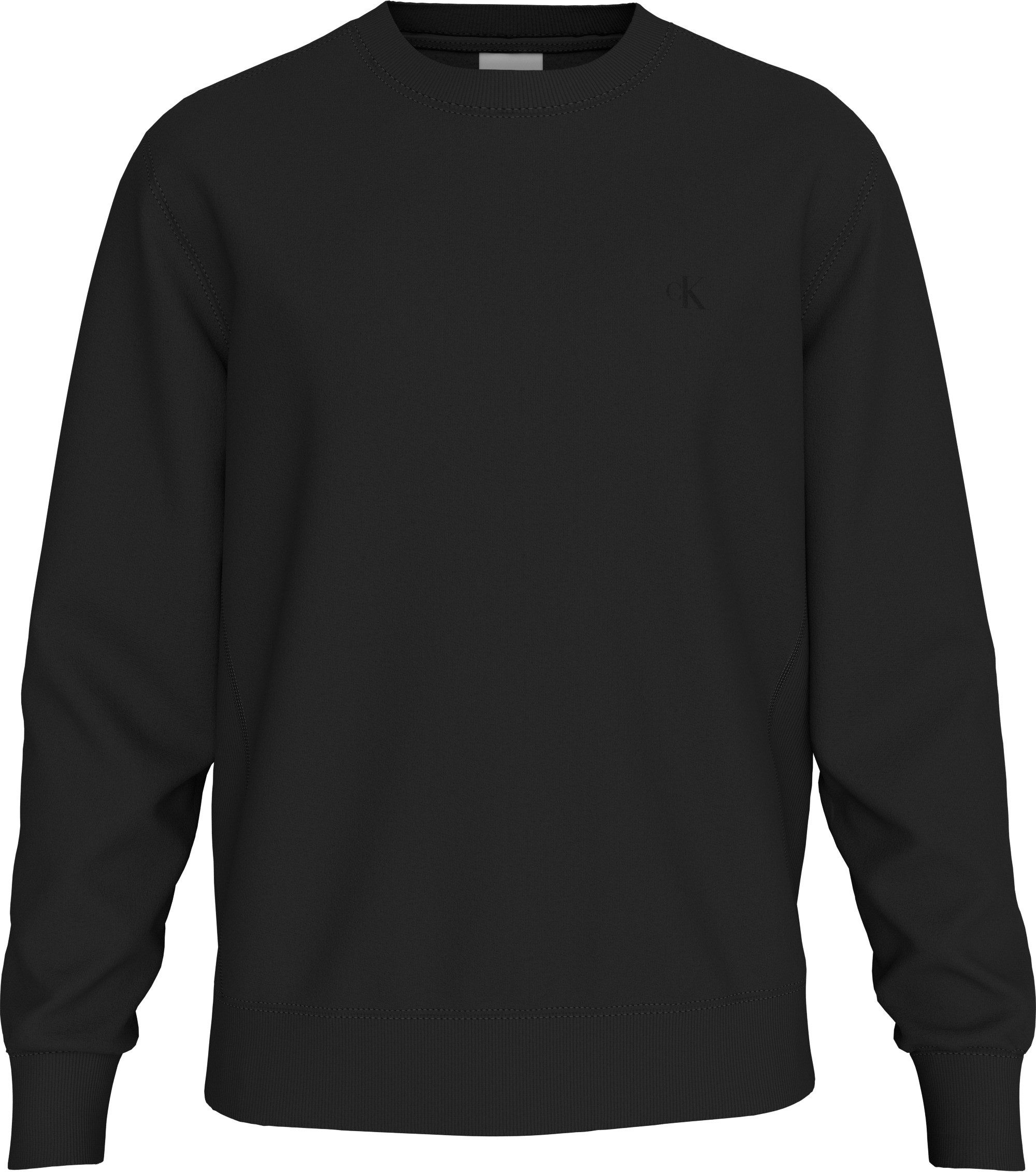 Calvin Klein Jeans Sweatshirt Rundhalsuasschnitt, Regular Fit, Logo-Stickerei