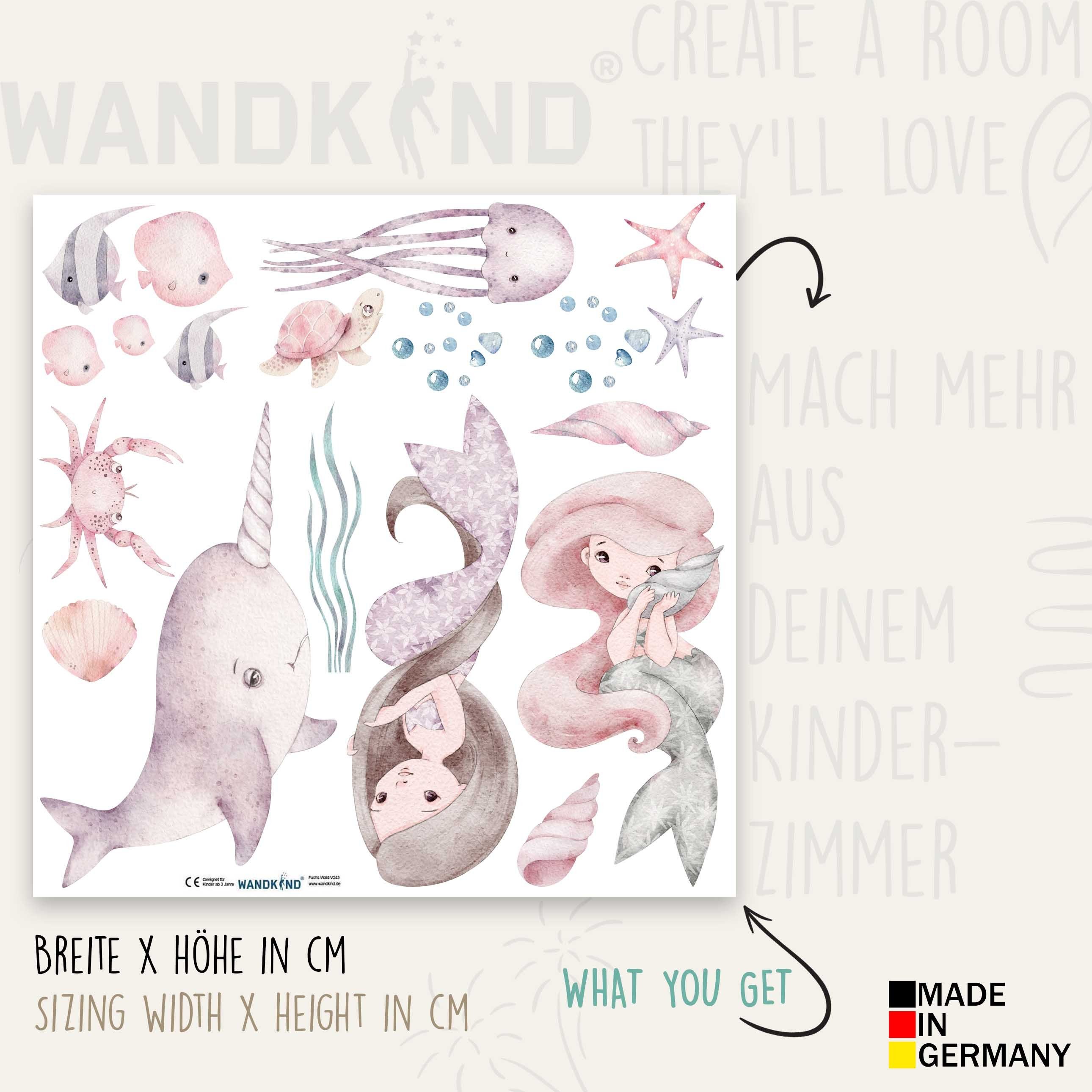 WANDKIND Wandtattoo Meerjungfrau V398 (Mermaid), Wieder günstig online kaufen