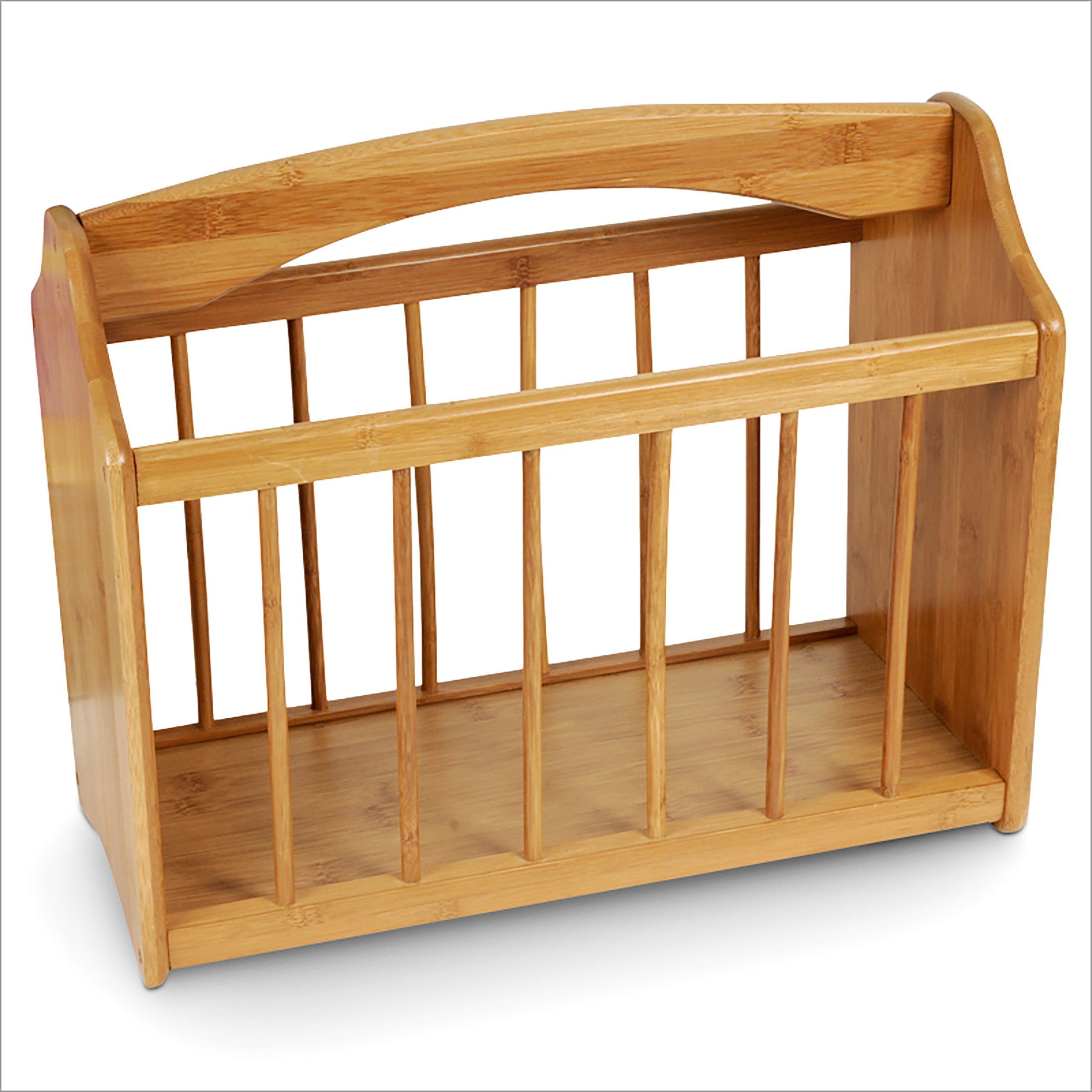 relaxdays Zeitungsständer Bambus günstig online kaufen