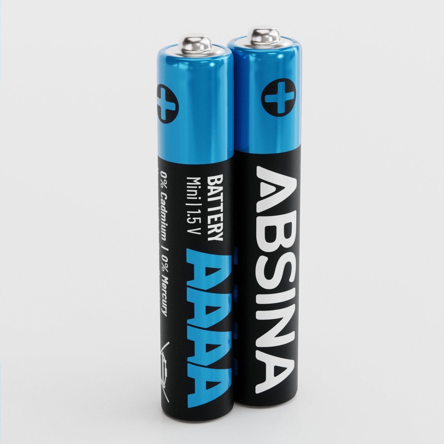 ABSINA 2x AAAA Batterien 1,5V Alkaline LR61, für Surface Pen, Tablet Stift Batterie, (1 St)