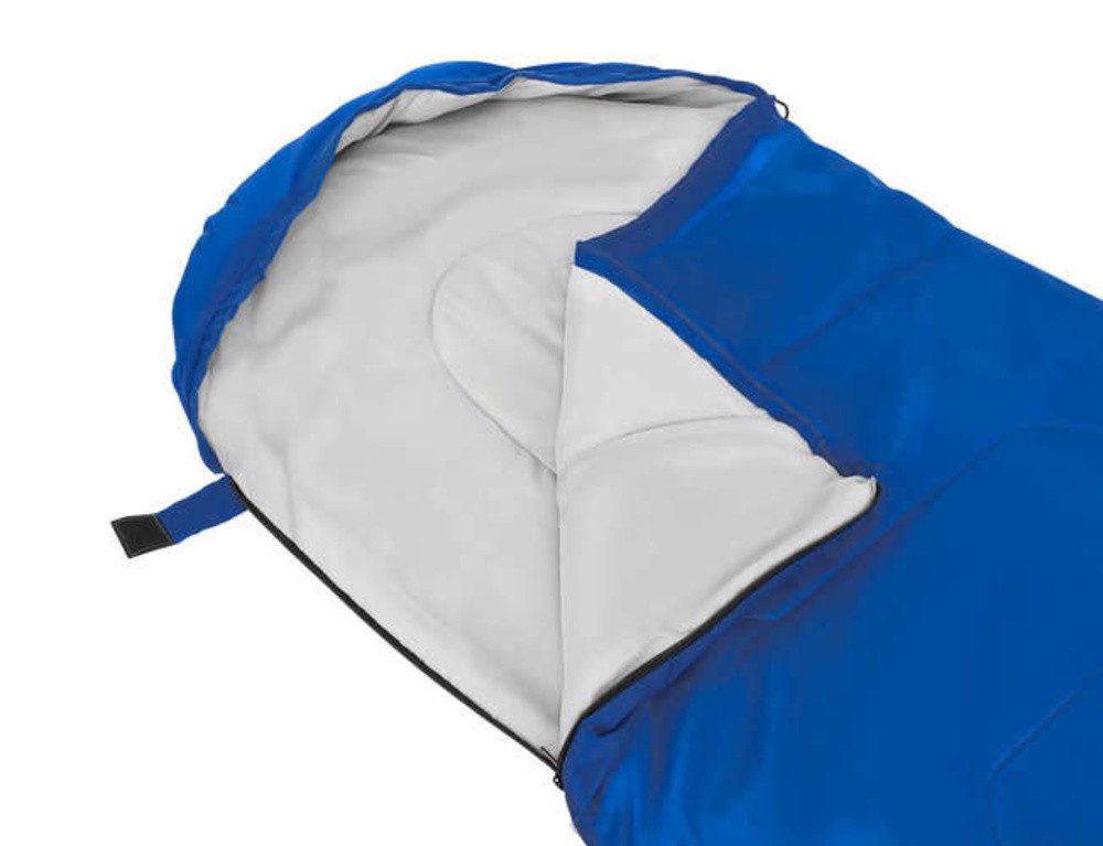Trizand Schlafsack Camping Schlafsack (Spar-Set, 1 tlg., praktisch, vielseitig), isolierende Hohlfaserfüllung