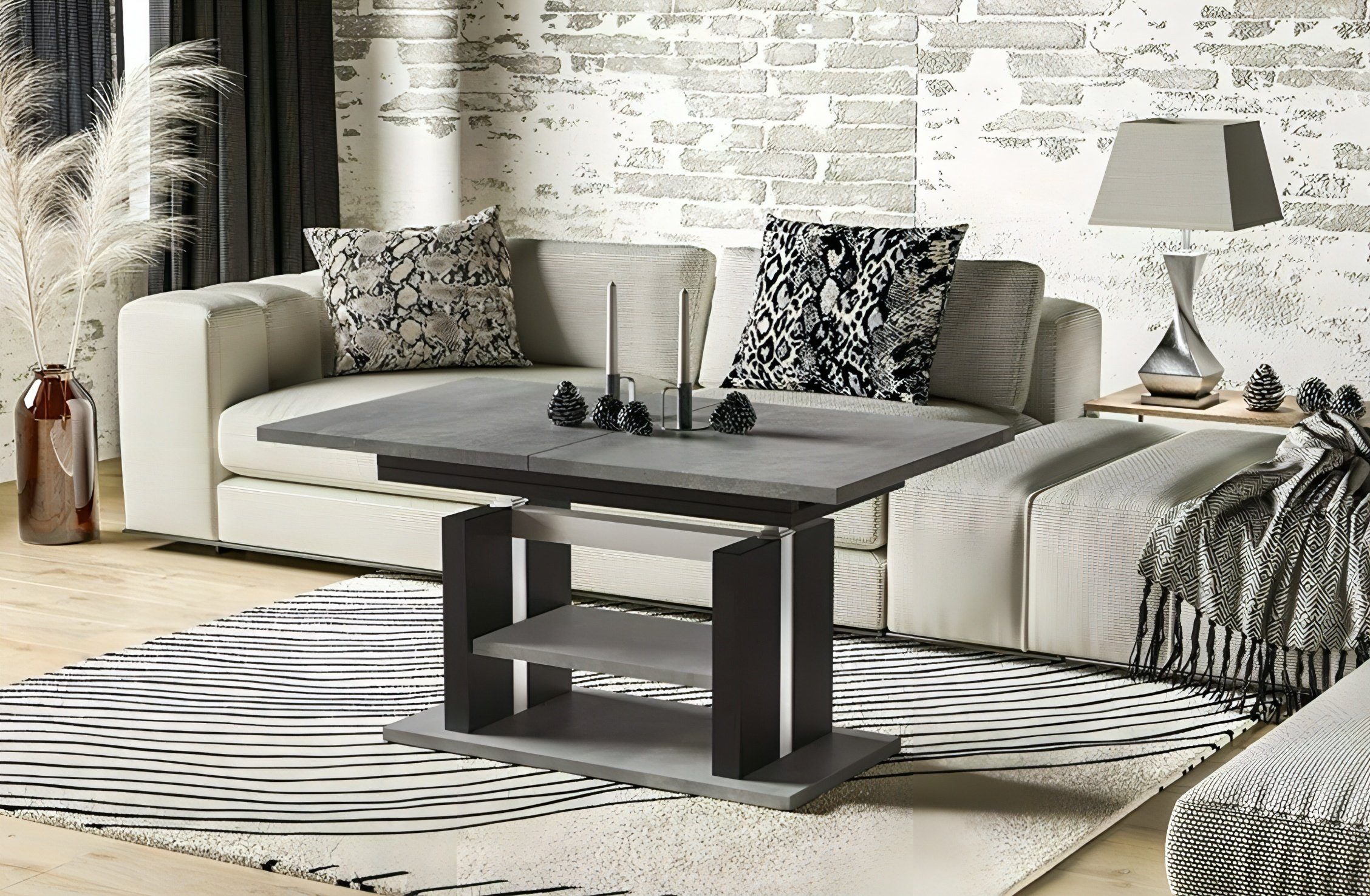 EndoMoebel Couchtisch Dior 110cm 170cm ausziehbar und