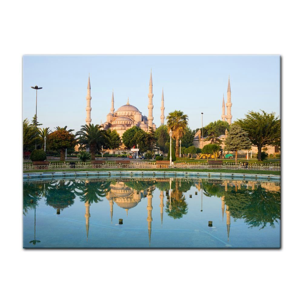 Bilderdepot24 Leinwandbild Sultan-Ahmet-Moschee in Istanbul - Türkei, Landschaften