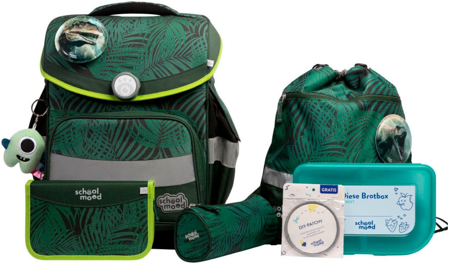 SCHOOL-MOOD® Schulranzen Timeless Pro (Set, 7-tlg)