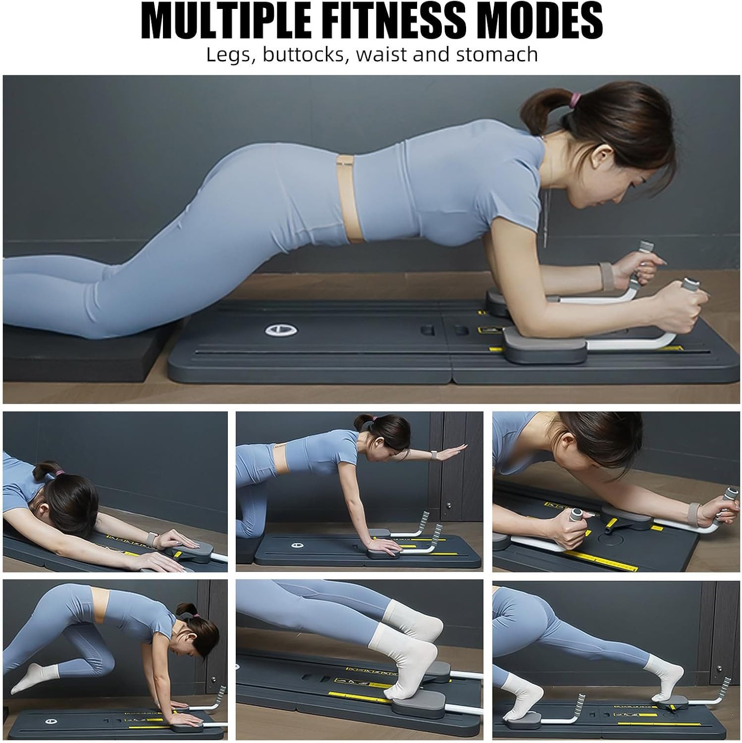LIANNA EMS-Bauchmuskeltrainer Pilates-Board, multifunktionales Bauchmuskelboard, Bauchmuskeltrainer, (Set, 2-tlg., 2), Übungsboard, Bauchmuskeltrainingsgerät, Core-Trainingsgerät