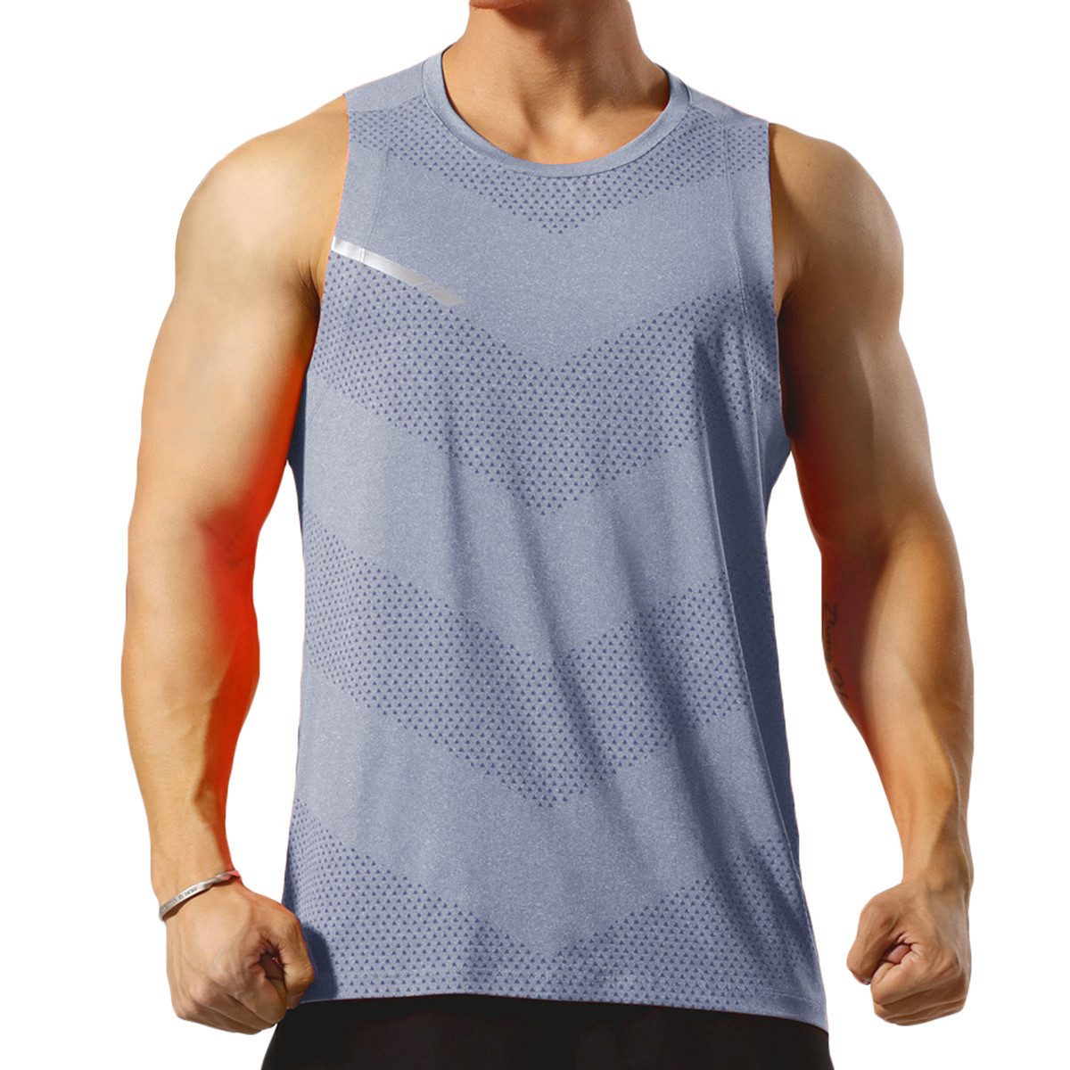 Allthemen Tanktop (3er-Pack) 3er Pack Herren Schnelltrocknendes Fitness Shirt
