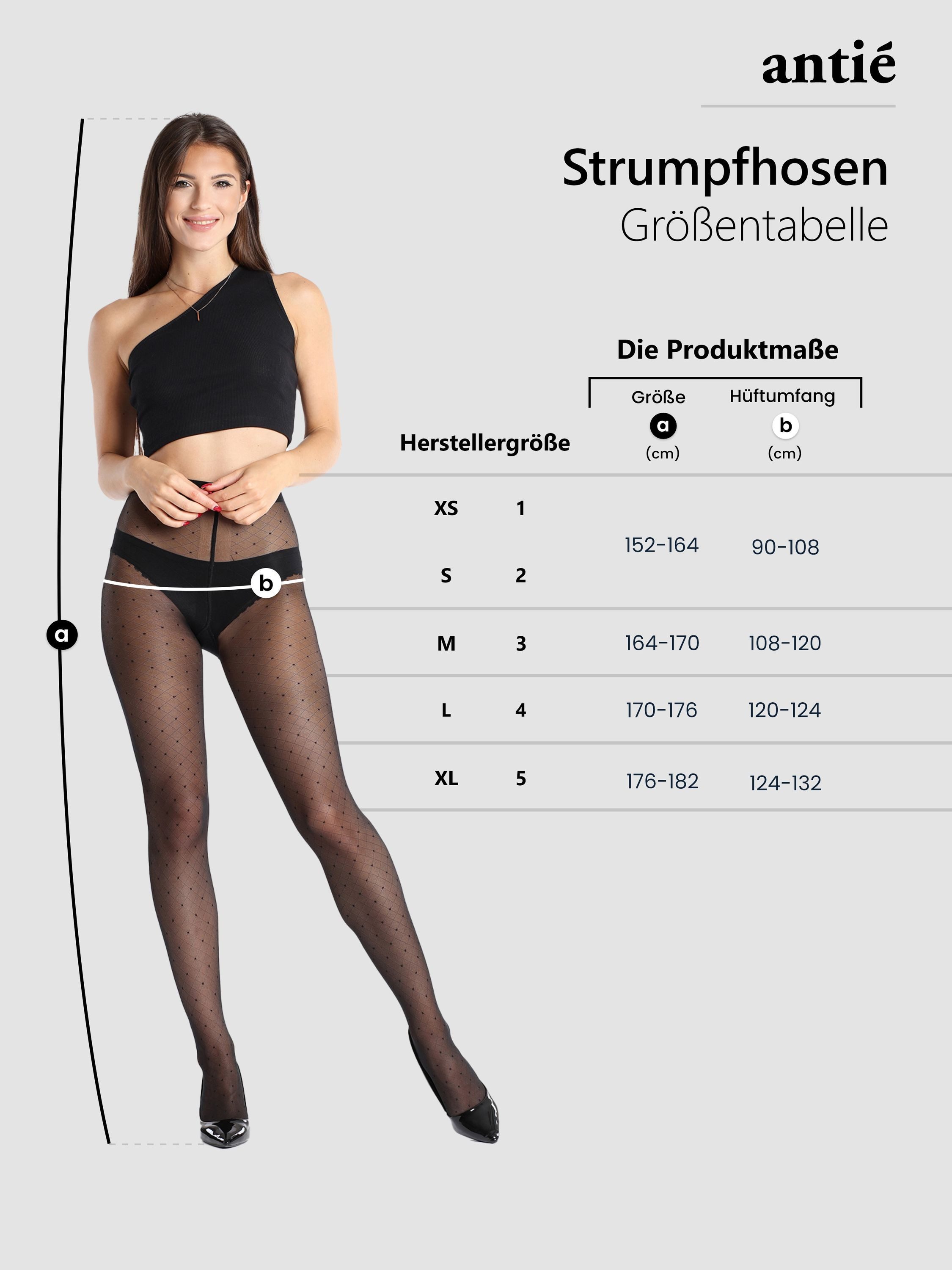 Antie Strumpfhose Damen Mikrofaser Strumpfhose 40 DEN AN-121 40 DEN (1 St) – Bild 3 von 3