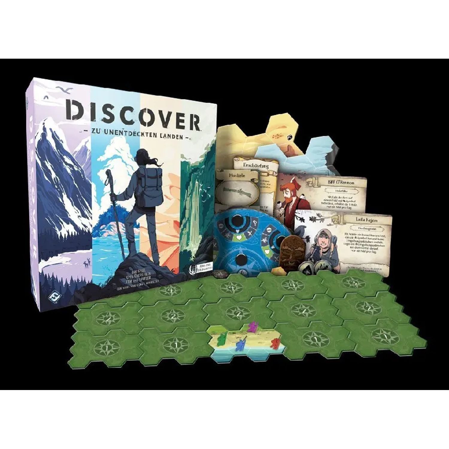 Fantasy Flight Games Spiel Discover: Zu unentdeckten Landen (Spiel)