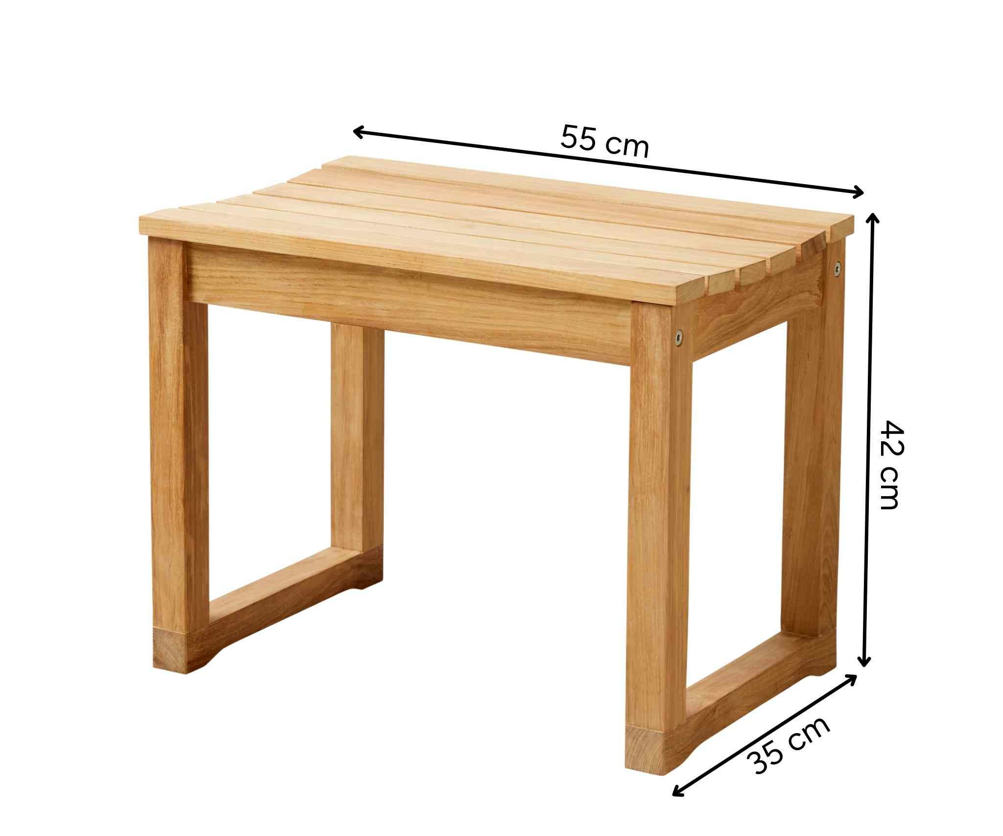 Cinas Sitzbank Vega (1-St), Massive Holzlamellen, angenehme Standfläche, natürliche Wärme