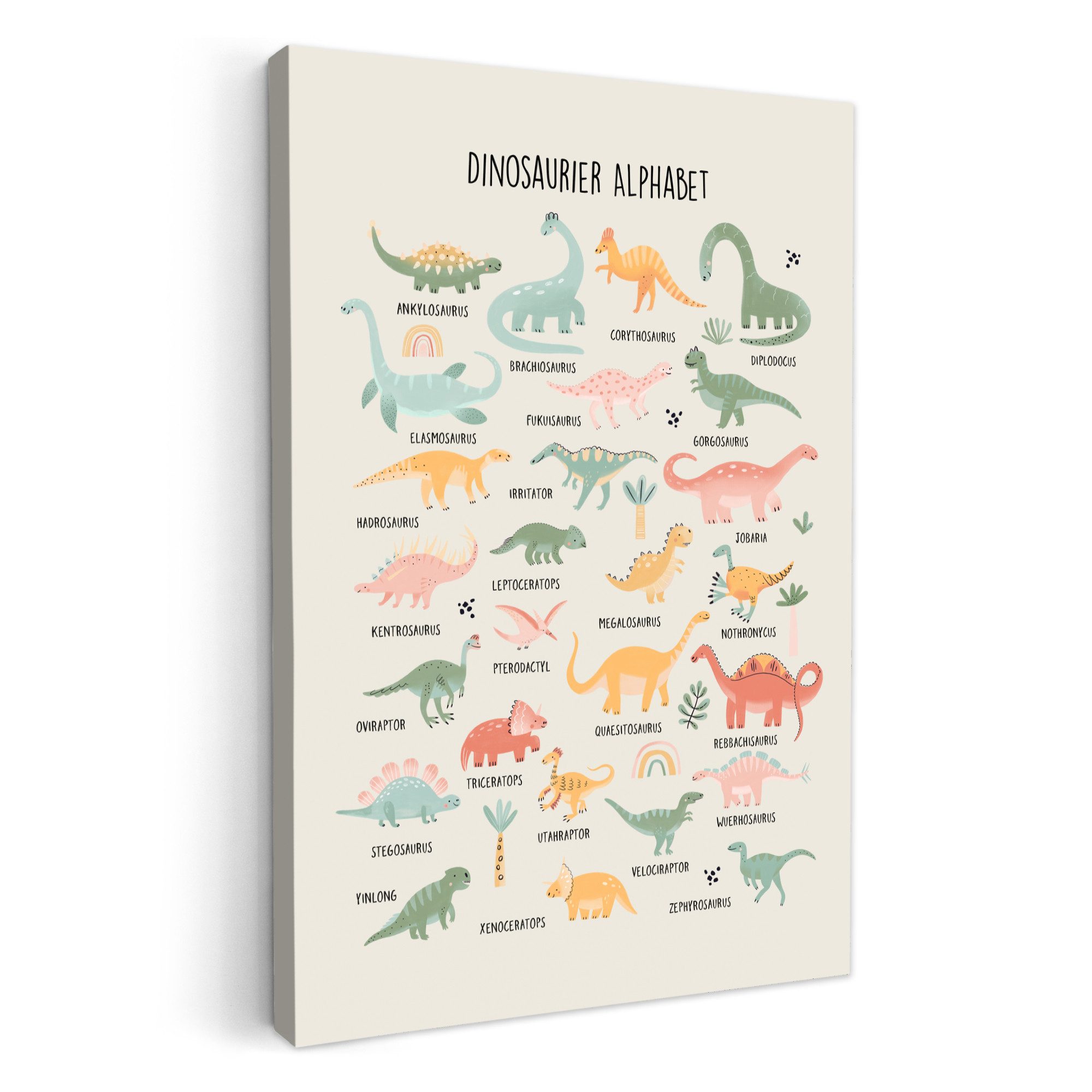 OneMillionCanvasses® Leinwandbild Pädagogisch - Alphabet lernen - Jungen - günstig online kaufen