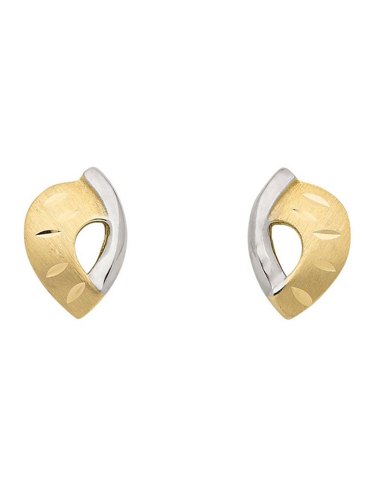 Adelia´s Paar Ohrhänger 333 Gold Ohrringe Ohrstecker, Goldschmuck für Damen,  Maße - Breite 9,2 mm