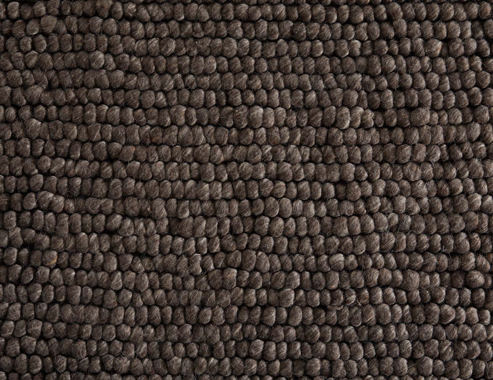 TaraCarpet Wollteppich TaraCarpet Bubble Moderner Schlingenteppich aus reiner Schurwolle, rechteckig, Höhe: 20 mm, Wollteppich braun Wohnzimmer Schlafzimmer Esszimmer Bubble ca 80x150