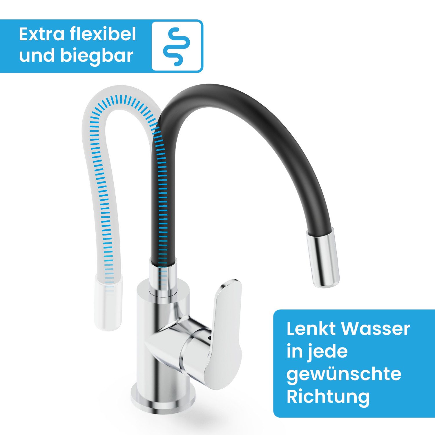 Bächlein Küchenarmatur Serio - flexible Spültischarmatur günstig online kaufen