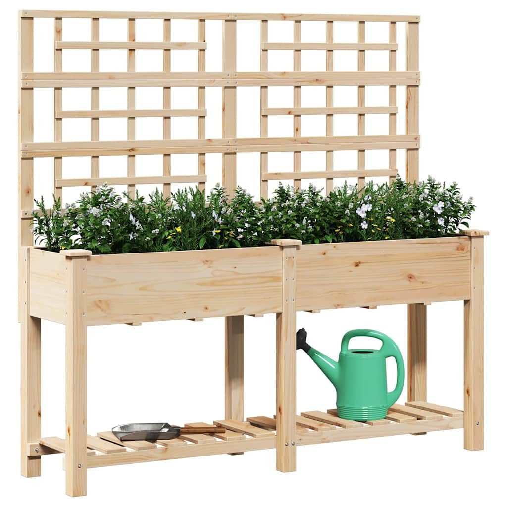 vidaXL Blumentopf Garten-Pflanzgefäß Beige 161 x 46 x 152,5 cm (1 St)