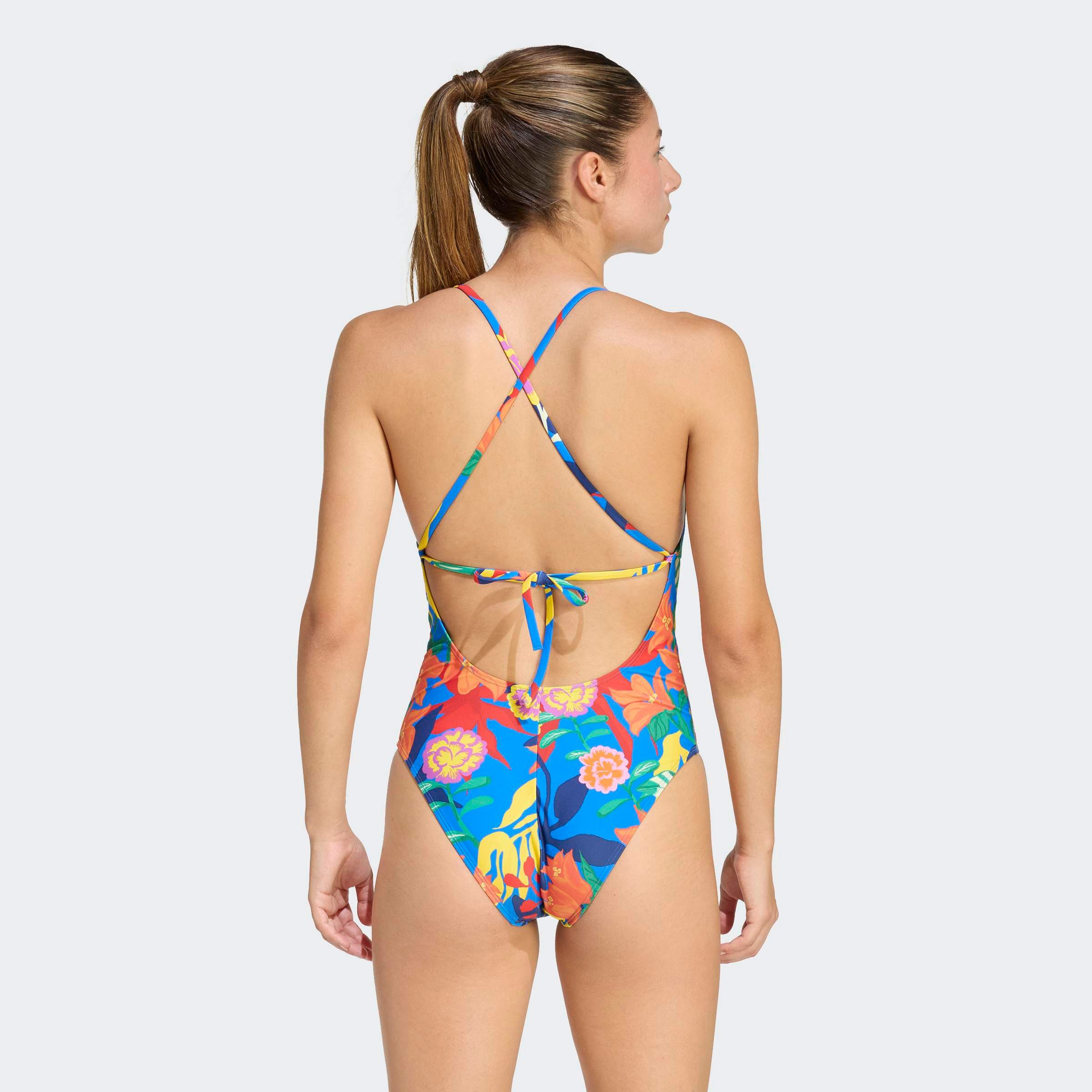 adidas Performance Badeanzug MEXICANA FLORALS MIT BINDEDETAILS IM RÜCKEN