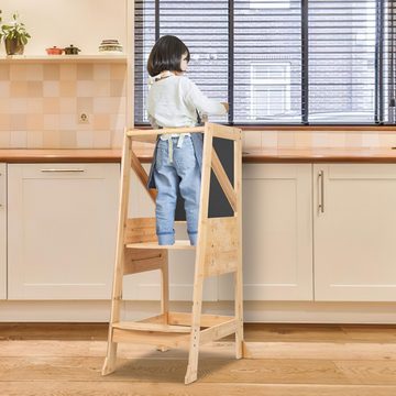 Clanmacy Stehhilfe Lernturm für Kinder, Stehhocker, Learning Tower