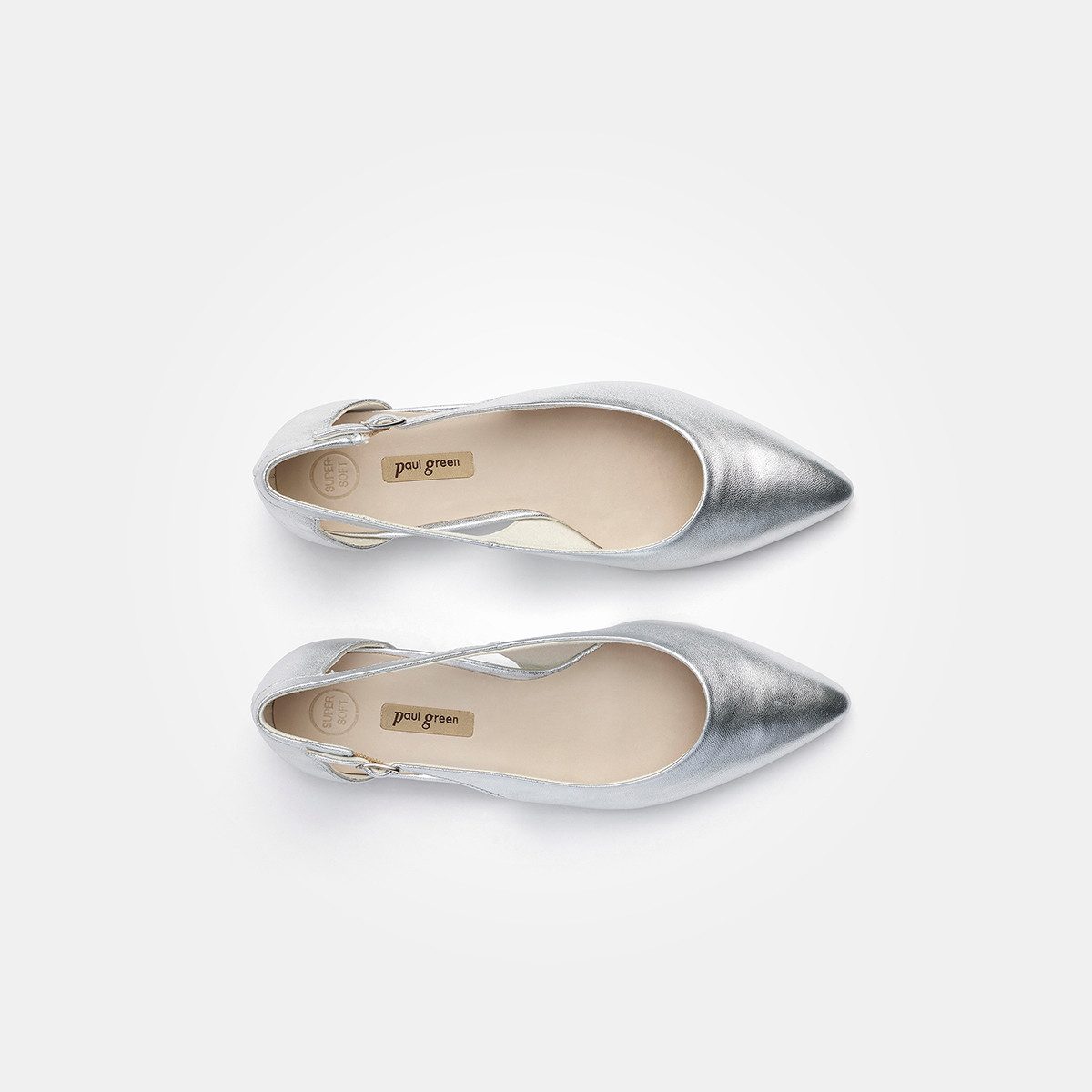 Paul Green Paul Green 2992-095, Ballerina, Silber, Damen Ballerina