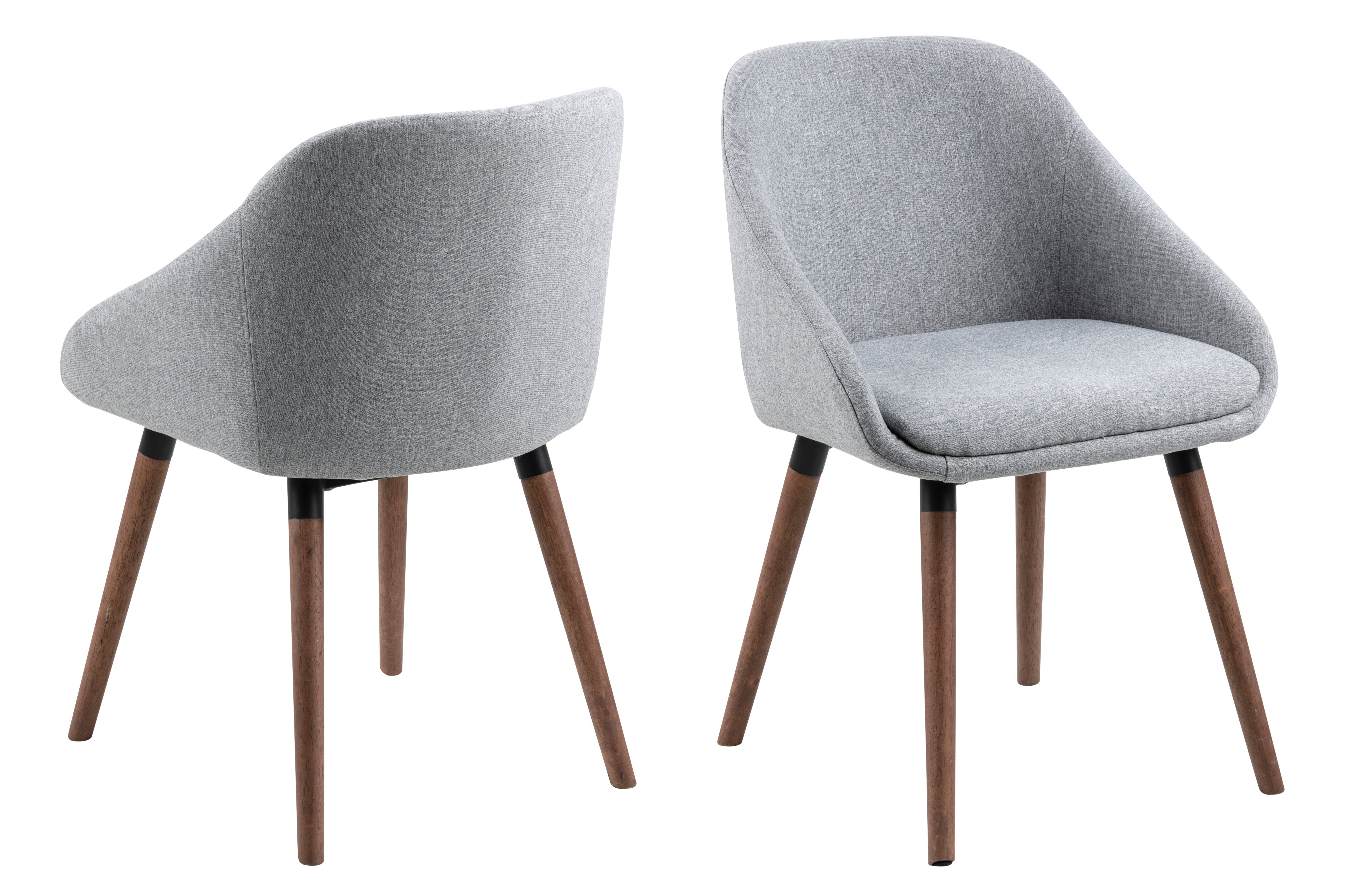 ebuy24 Esszimmerstuhl 2er Set Nio Esszimmerstuhl hellgrau, wallnussfarbe (2 St). Reduzierter Preis € 308,95. Unverbindliche Preisempfehlung € 411,95, (€ 154,48 pro 1 Stk)