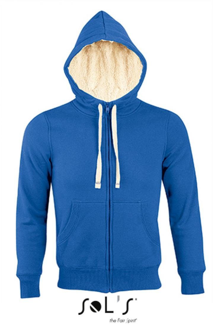SOLS Kapuzensweatjacke Unisex Zipped Jacket Sherpa / Herren und Damen Kapuzenpulli
