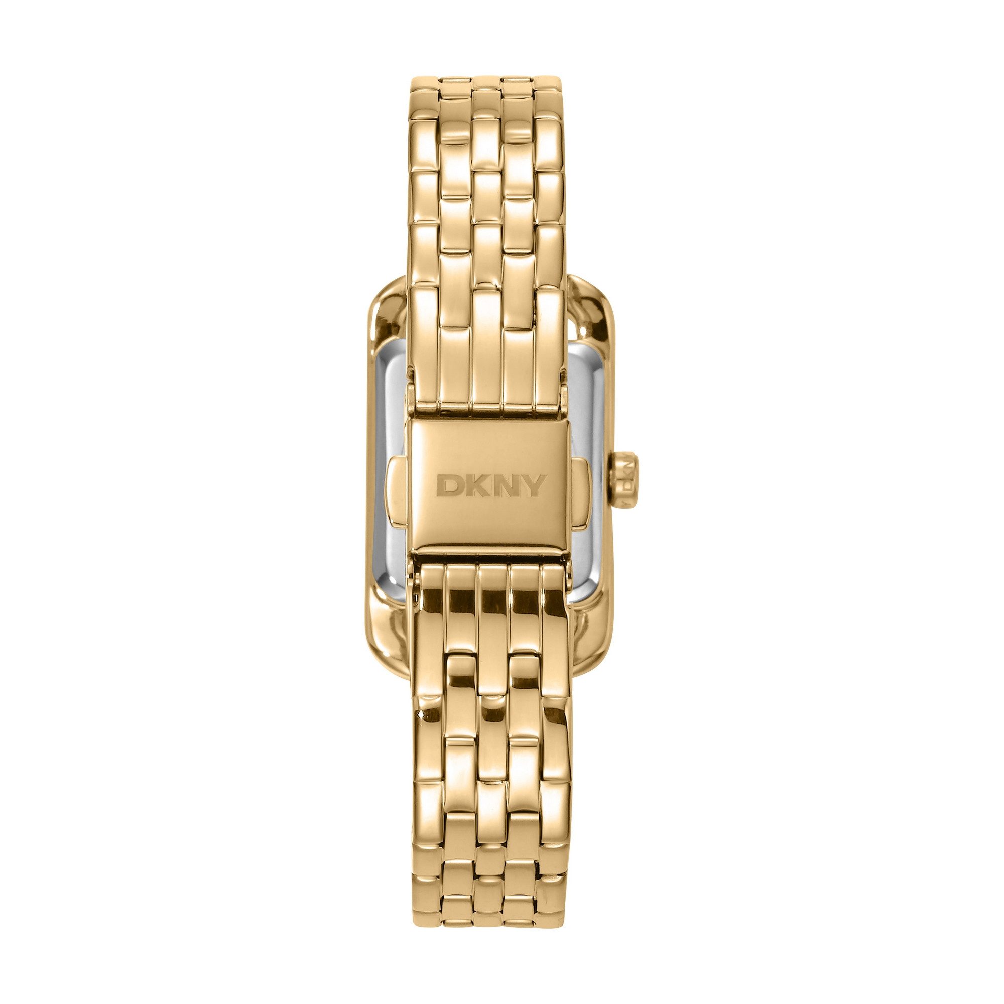 DKNY Quarzuhr Signature square Watch DK1L117M0035, Armbanduhr, Damenuhr, Edelstahlarmband, analog