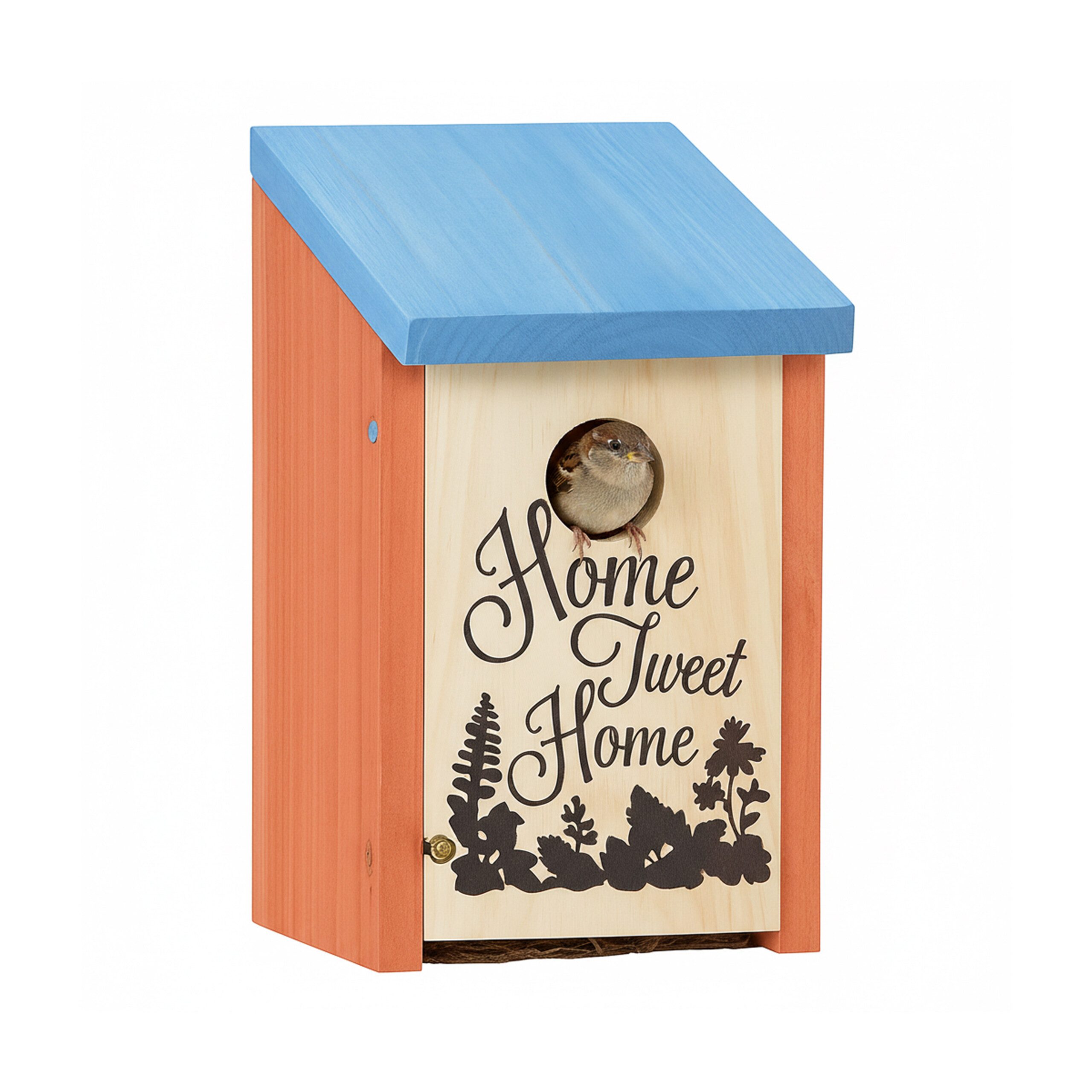 relaxdays Nistkasten Home Tweet Home, orange