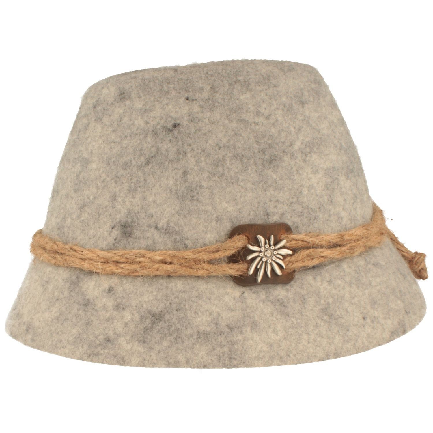 Breiter Filzhut Herren Trachtenhut Sepplhut mit Einschlag günstig online kaufen