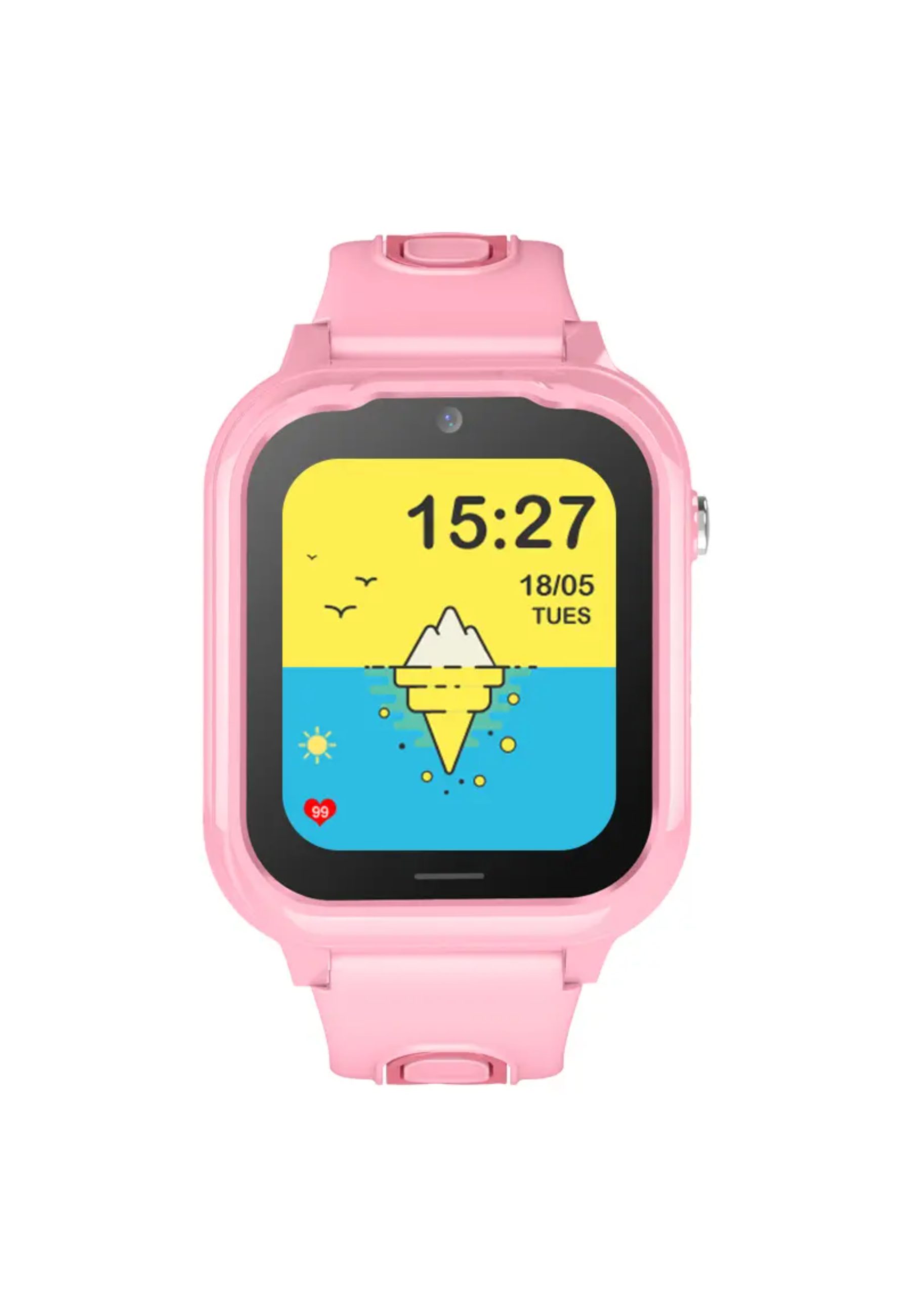 2-Wege-Telefonanruf, VOLTE Zoll) GPS-Tracker Set, 1 Kinder-Smartwatch Smartwatch komplettes mit cm/1.69 4G, Valdus 710mAh, SOS-Kamera, IP67, (4.2 SIM-Karte, Videoanruf, Fernüberwachung,