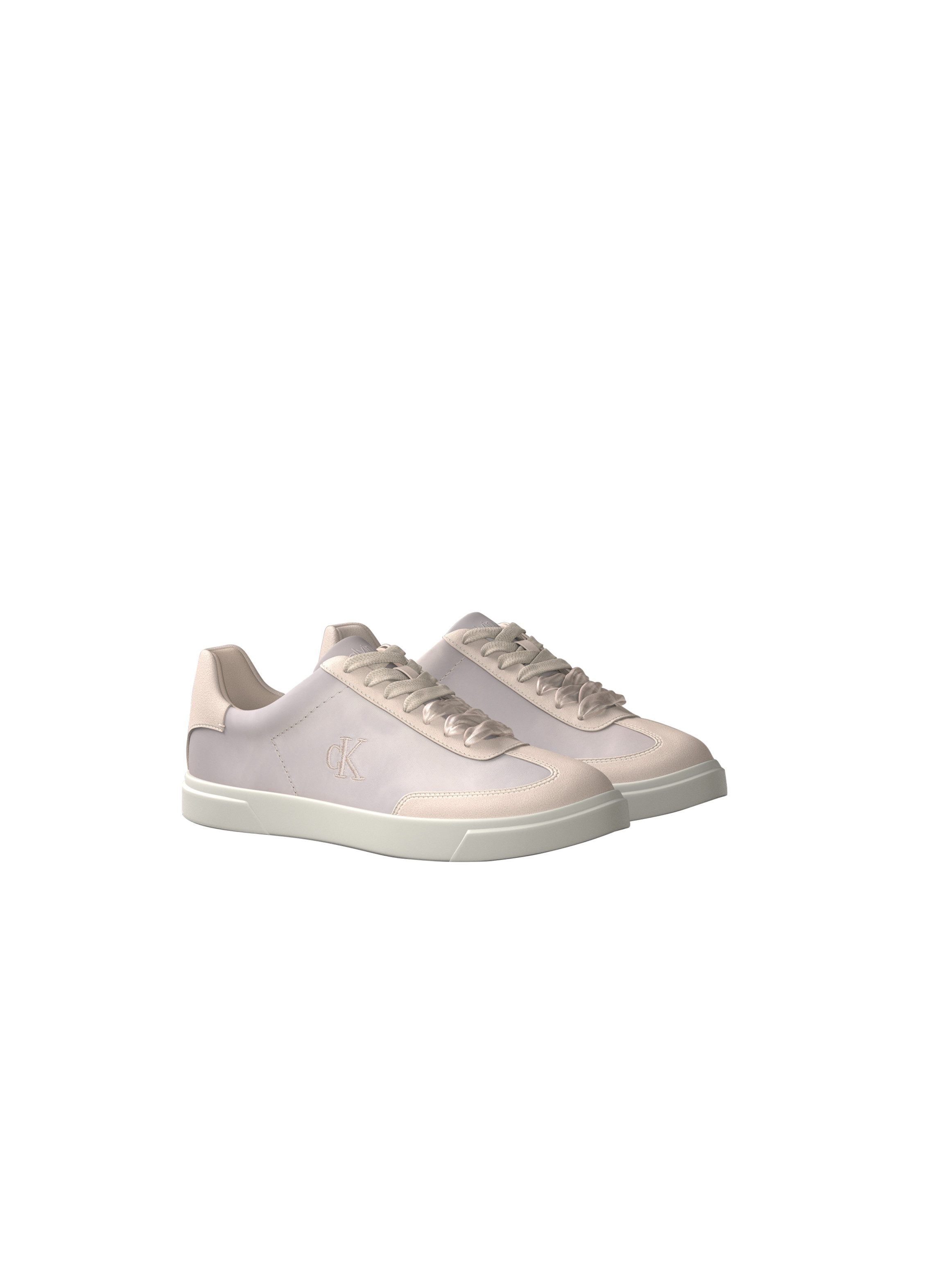 Calvin Klein LOW PRO CUPSOLE WT SATIN MIX Plateausneaker Freizeitsneaker, Halbschuh mit zwei Schnürsenkelarten