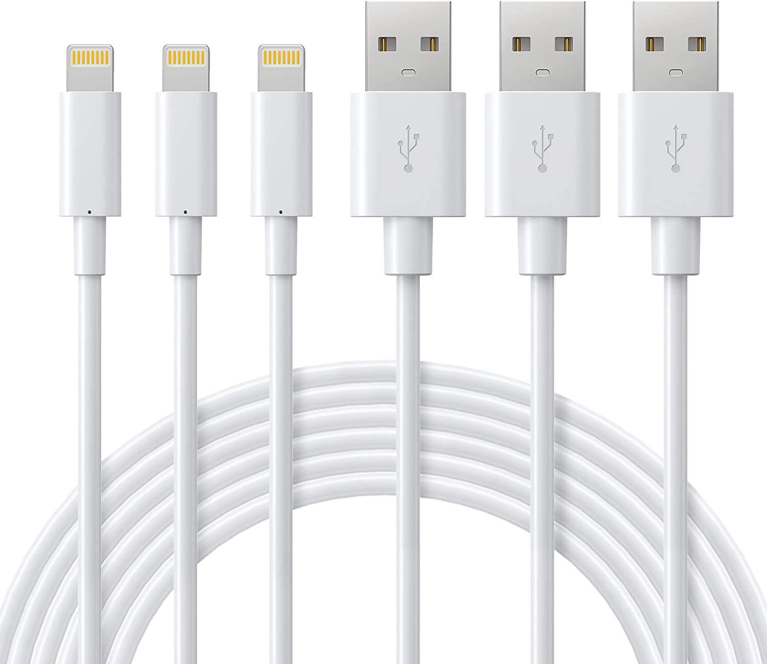 Elegear USB A Kabel MFi Zertifiziert Smartphone-Kabel, 2M für iPhone 3Pack