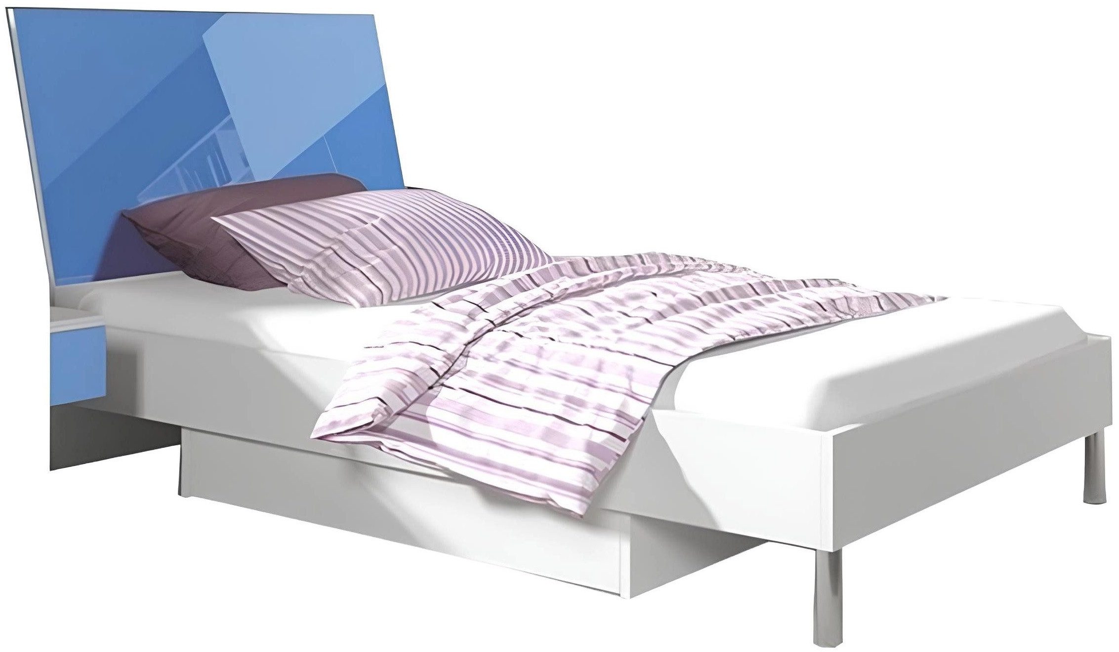 Xlmoebel Einzelbett Blaues Einzelbett für Jungen im Jugendzimmer im Stil von Kinderzimmer (1-tlg., Bett), Hergestellt in Europa