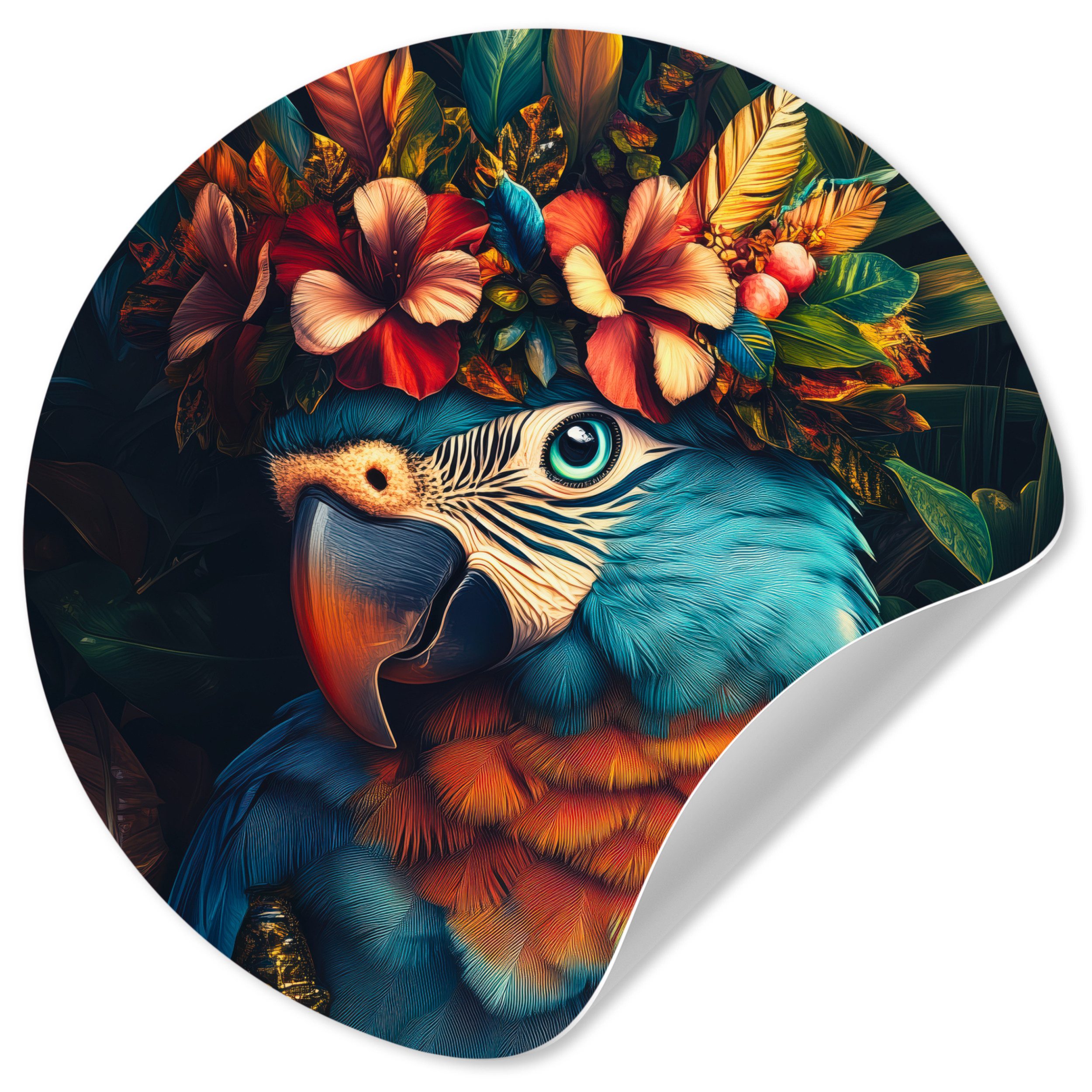 MuchoWow Wandsticker Papagei - Vogel - günstig online kaufen