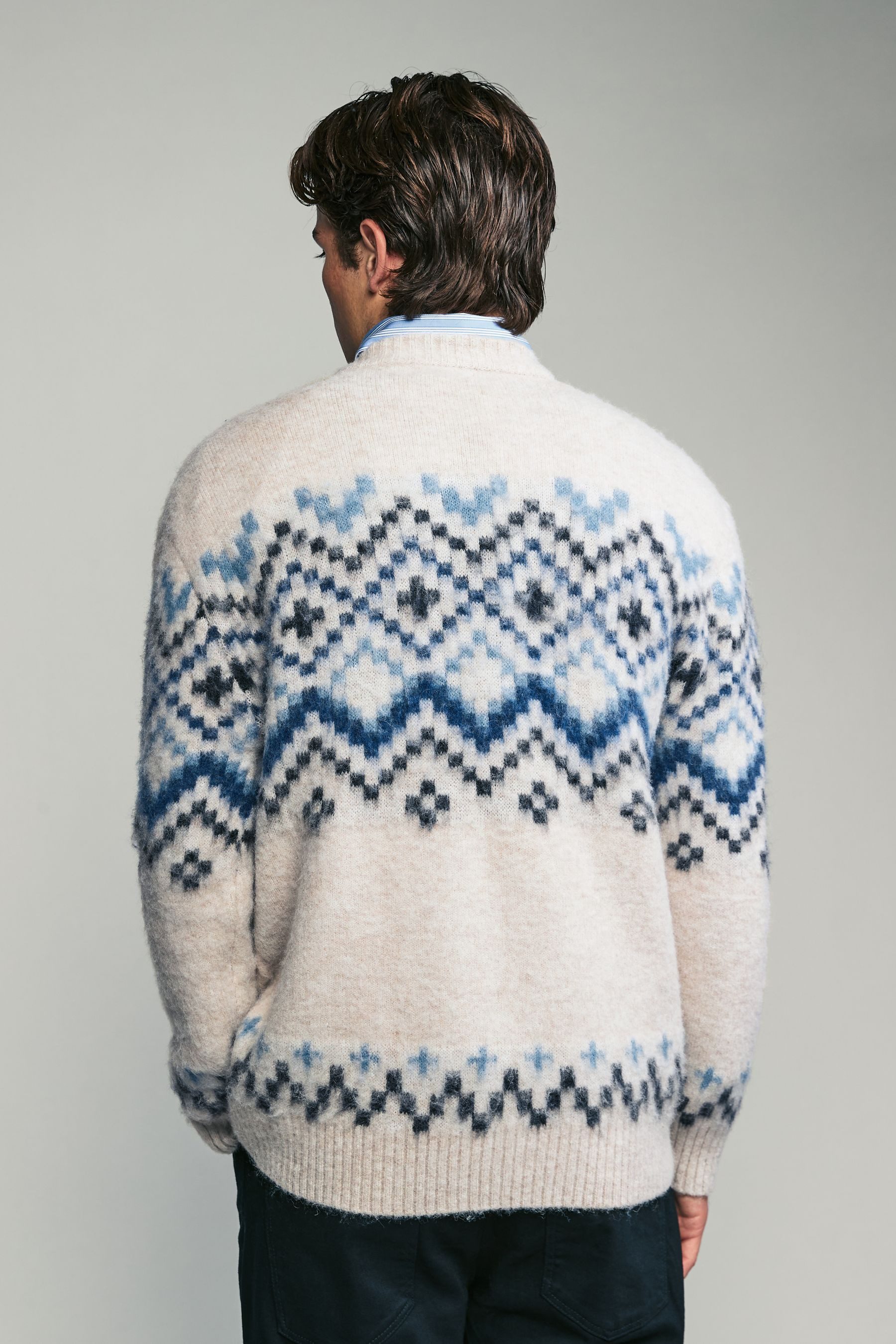 Next Rundhalspullover Angerauter Relaxed Fit Rundhalspullover günstig online kaufen