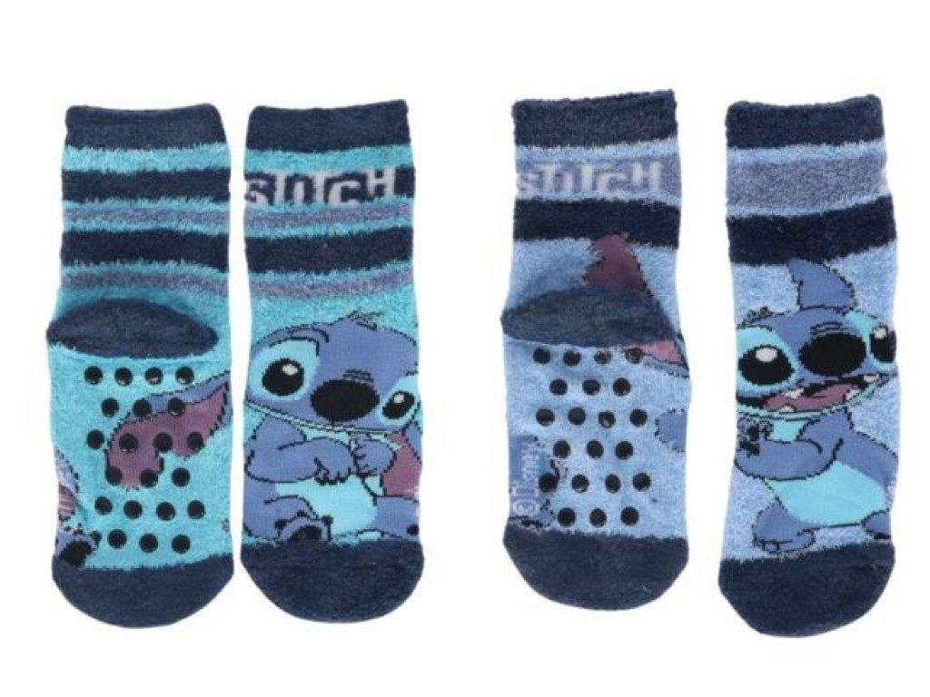 Stitch ABS-Socken Stoppersocken Anti Rutsch Socken blau günstig online kaufen