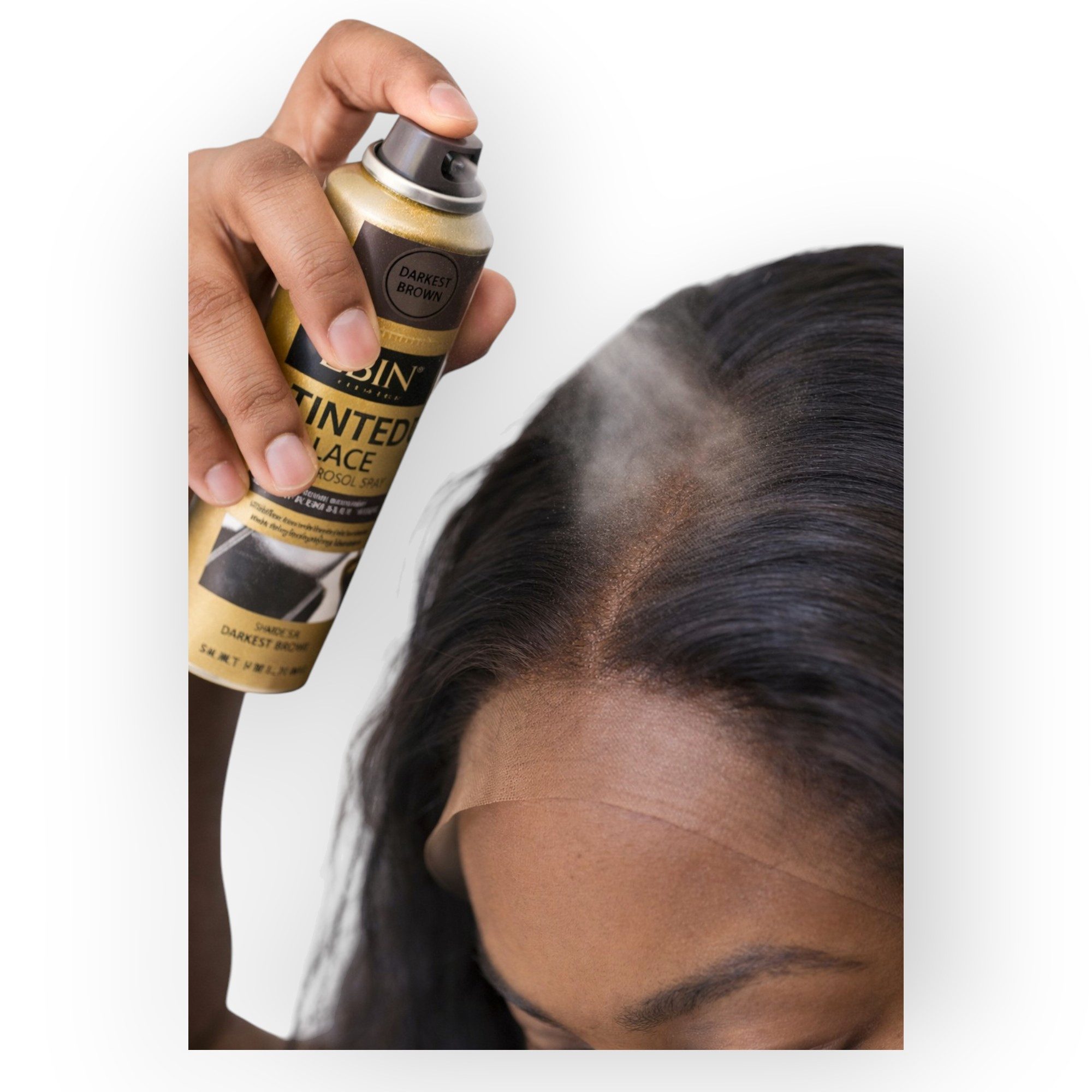 EBIN New York Haarspray Ebin Getöntes Lace‑Spray, Packung, nahtloser Haaransatz, schnelle Trocknung