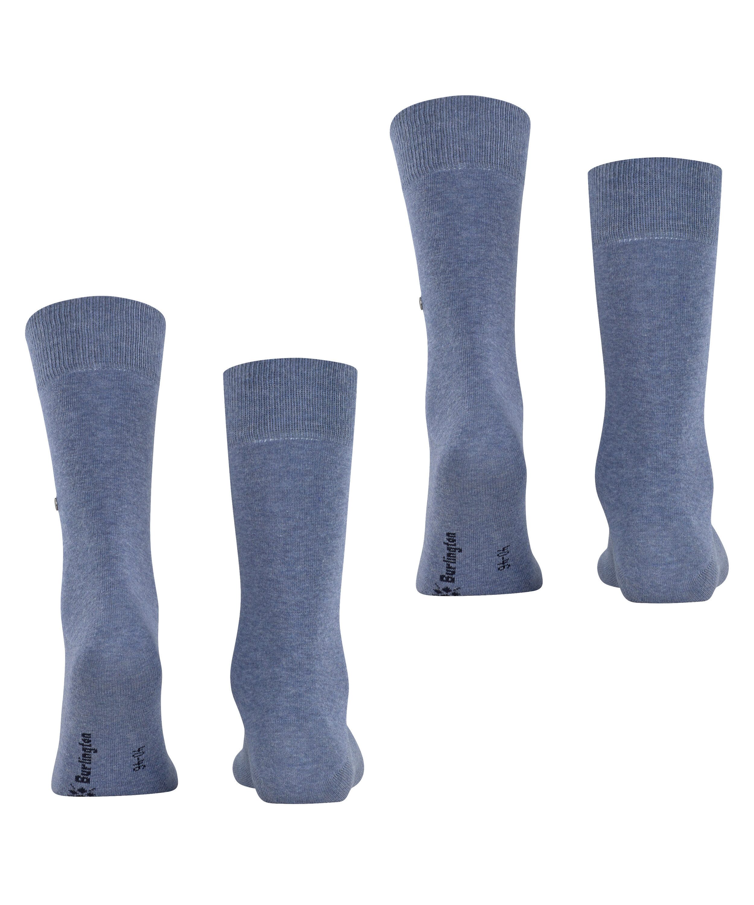 Burlington Socken Everyday 2-Pack (2-Paar) aus weicher gekämmter Baumwolle