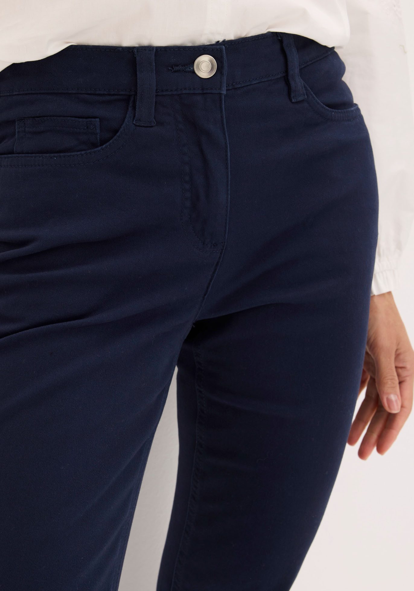 bonprix Stretch-Hose 7/8-Länge, schmale Passform, aus überwiegend Baumwolle