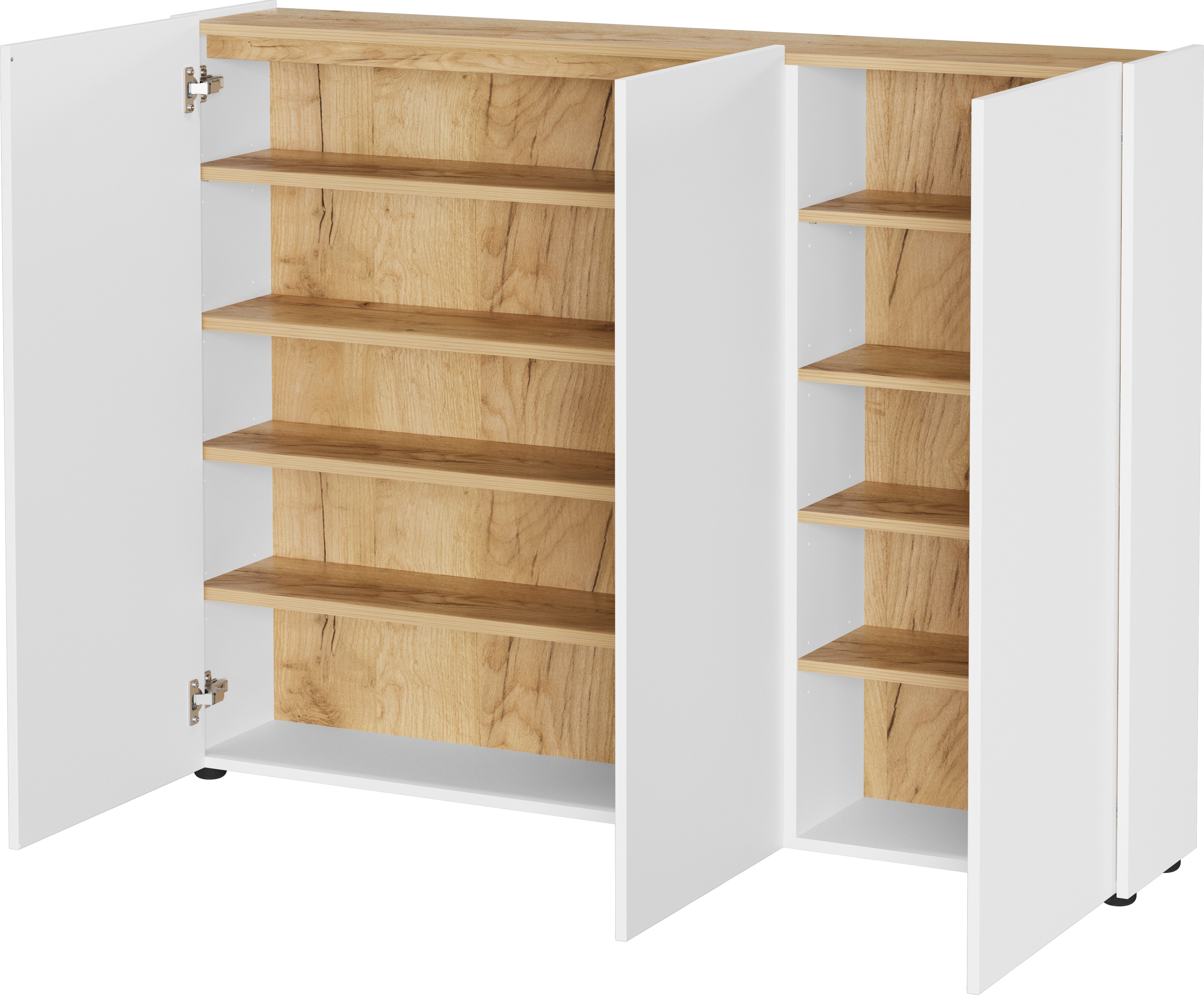 GERMANIA Schuhschrank Lomeno Flurschrank, Soft-close, verstellb. Böden, in 3 Höhen, 2- oder 3-türig – Bild 5 von 5