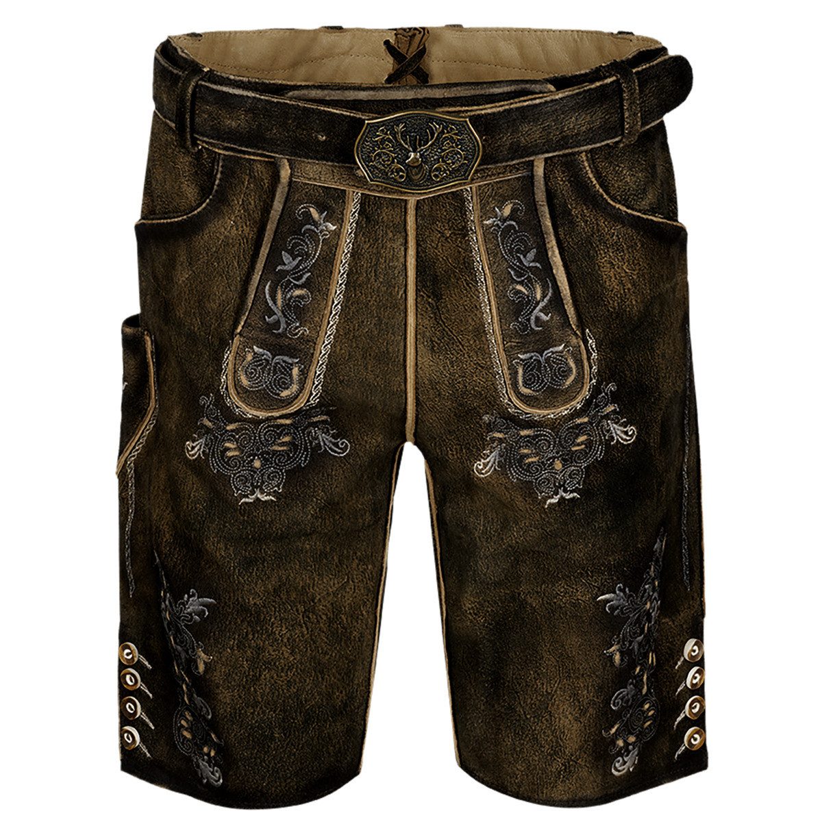 Maddox Trachtenlederhose Altrei Herren (1-tlg) Trachtenlederhose, Trachtenhose, Bayerische Lederhose, Oktoberfest