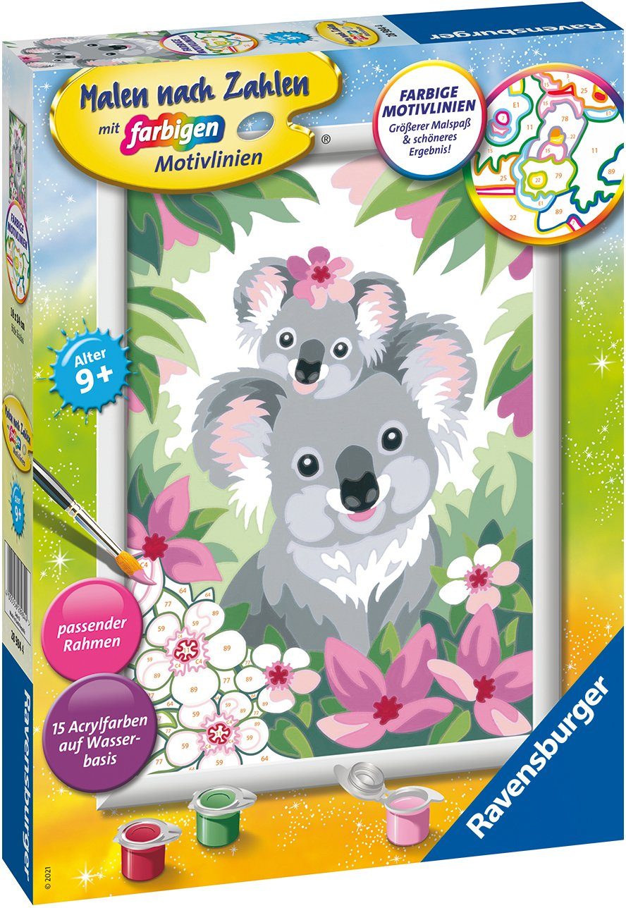 Ravensburger Malen nach Zahlen Süße Koalas, Made in Europe