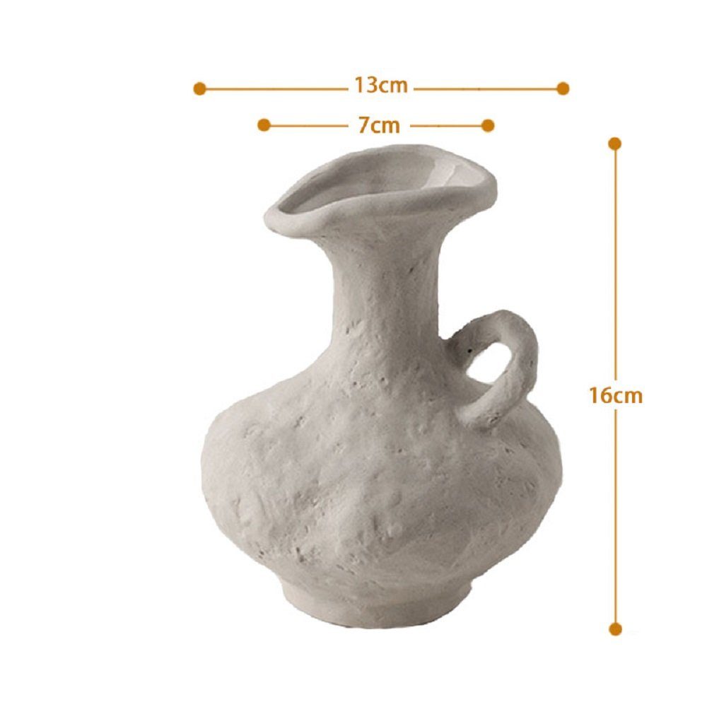 Blumenvasen Keramik Tisch handgefertigt Dekovase RAIKOU Amphora Antike, (3-Teilig)