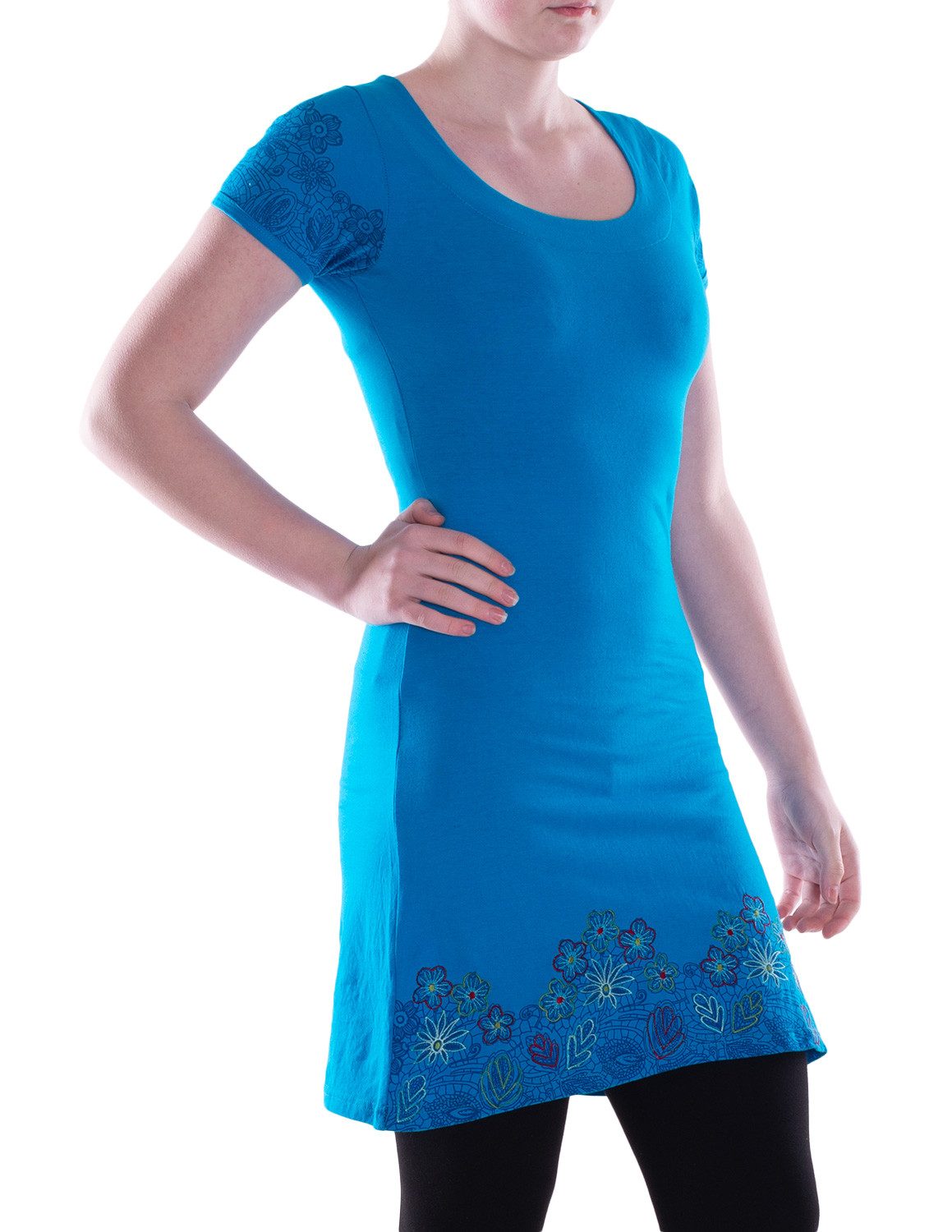 Vishes Sommerkleid Damen A-Linie Kleid Baumwolle günstig online kaufen