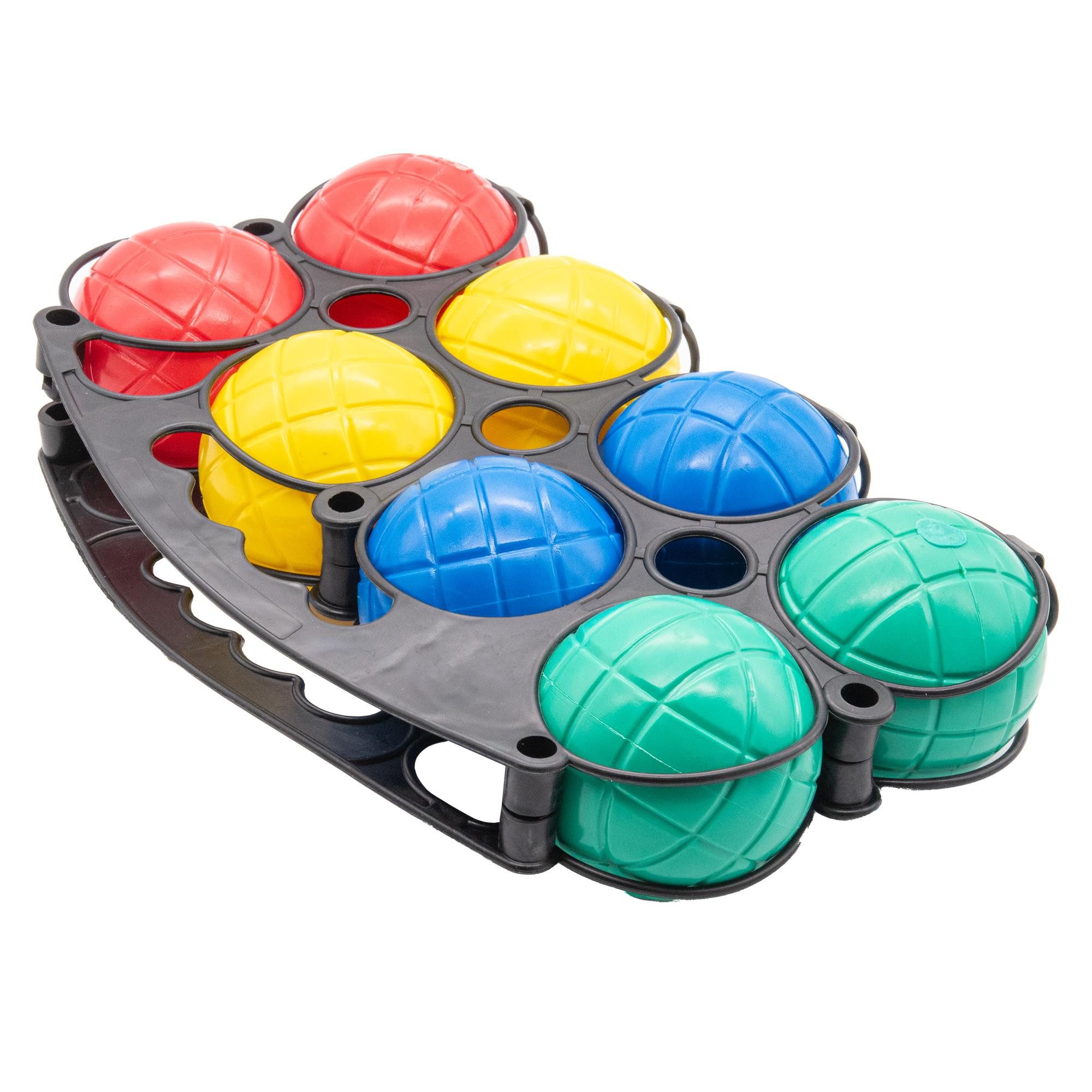 Stoßkugel Boule Boulekugeln Boccia Kugel Tragekorb 10 tlg