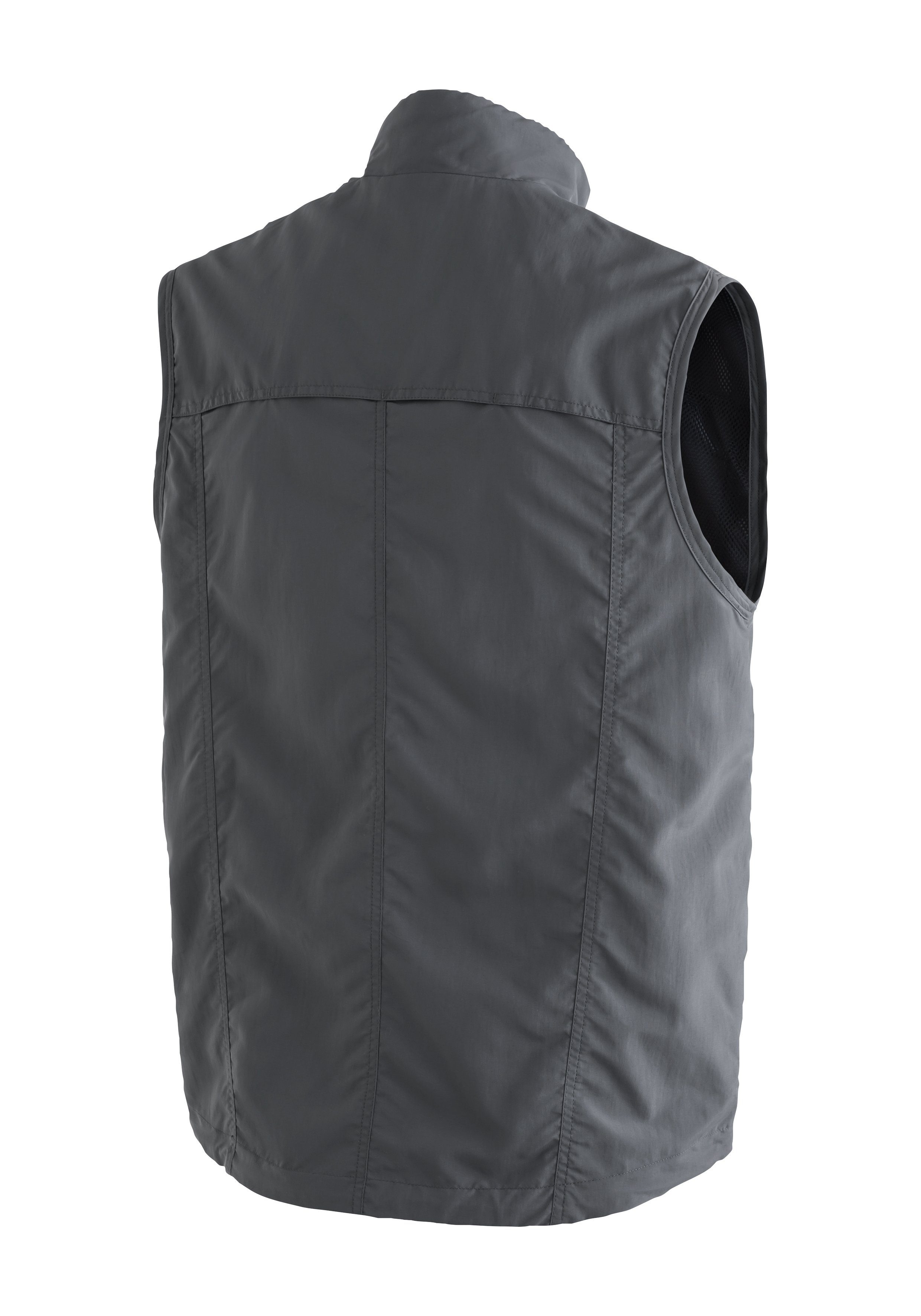 Maier Sports Funktionsweste Valdemar Herren Weste mit mehreren Taschen, atmungsaktive Outdoorweste, Reg Fit