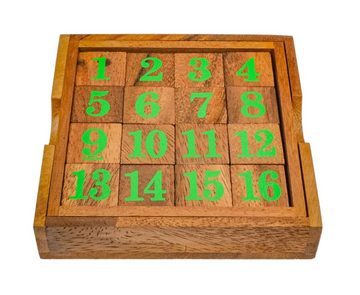 Logoplay Holzspiele Spiel, Slide 15 - grüne Zahlen - Schiebespiel - Rechenspiel - Knobelspiel aus HolzHolzspielzeug