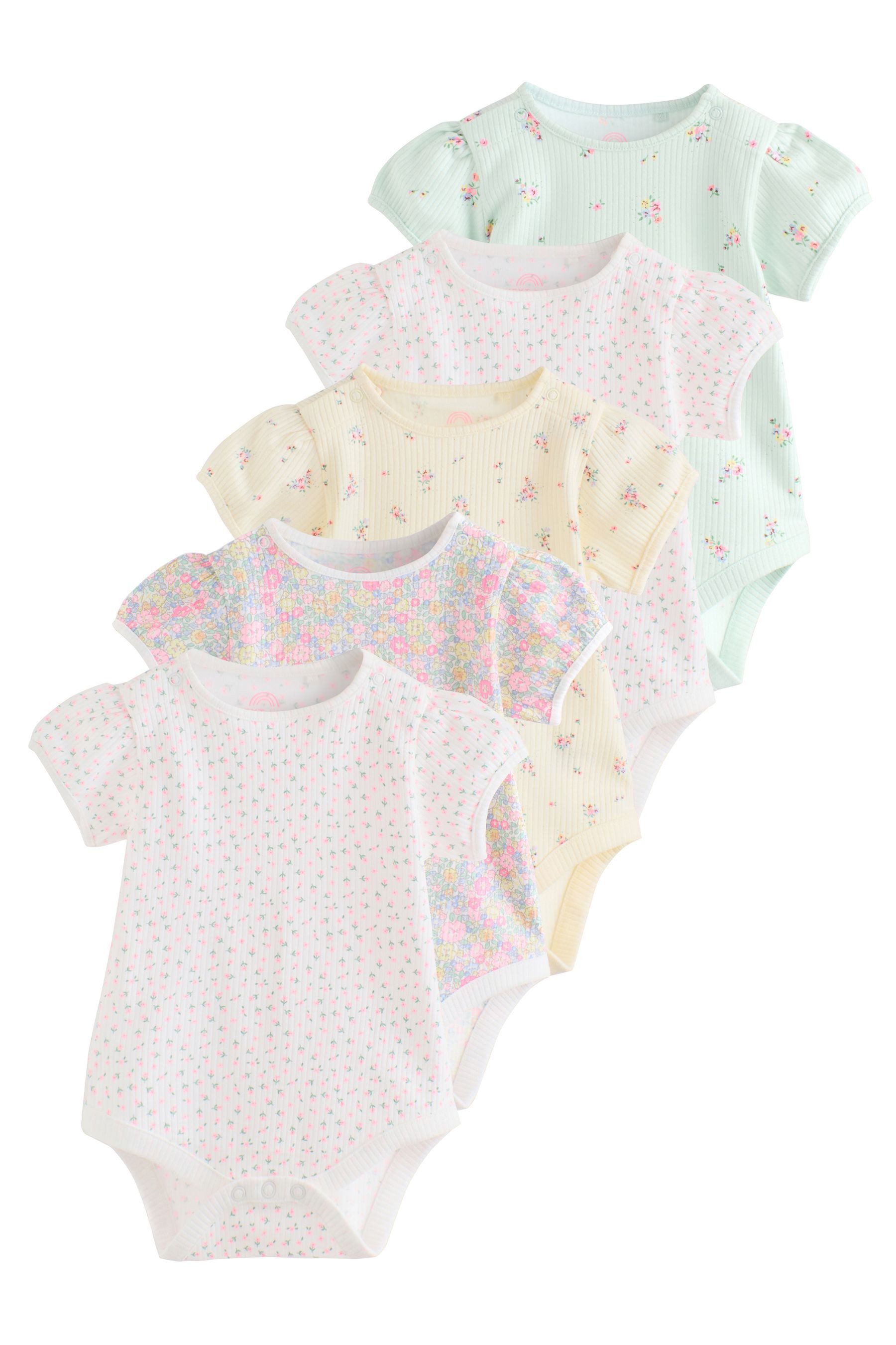 Kurzarmbody Kurzärmelige Baby Bodysuits im 5er-Pack