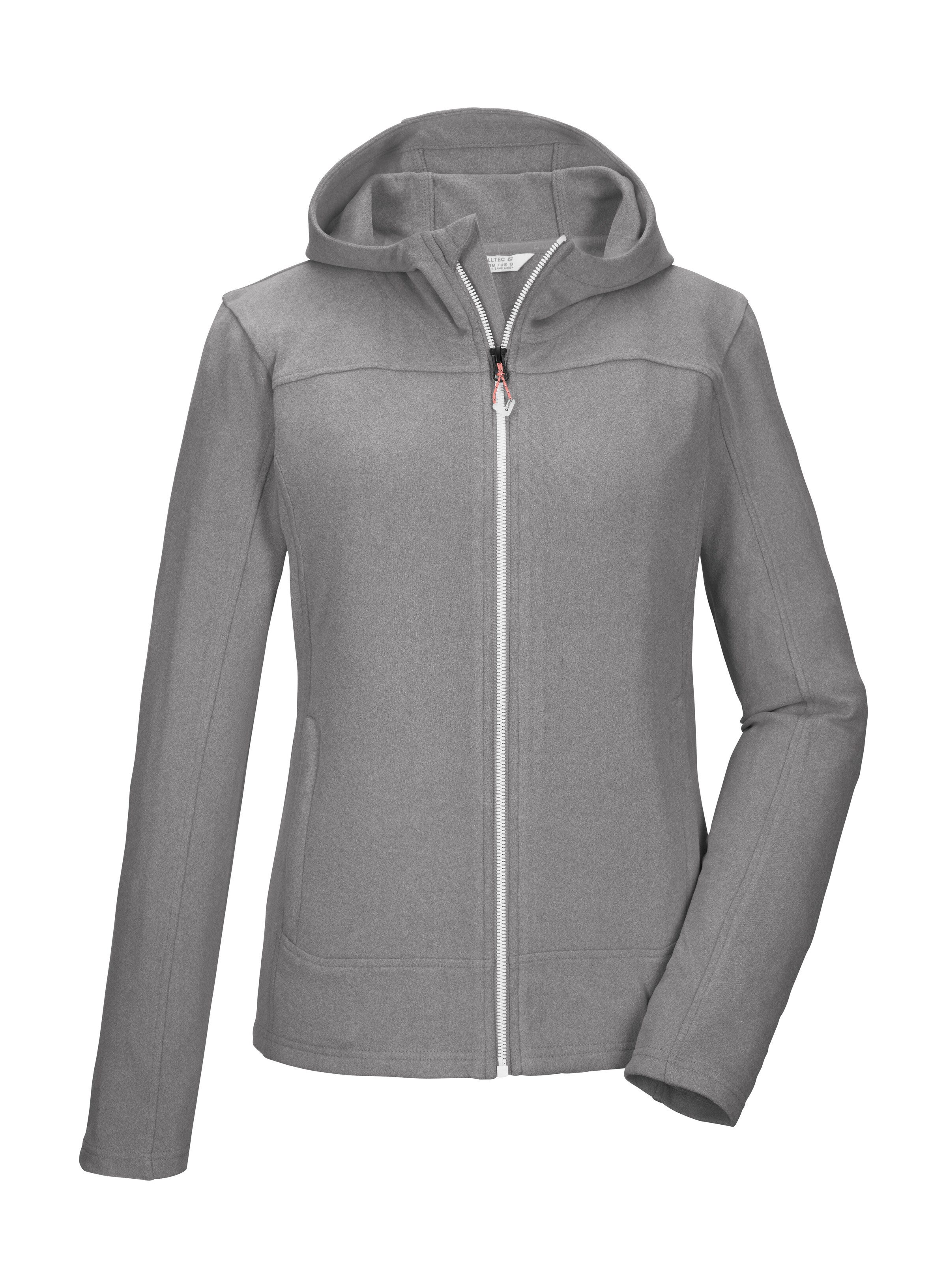 Killtec Fleecejacke KOS 49 WMN FLC JCKT Fleecejacke mit Kapuze, Kinnschutz und Eingrifftaschen