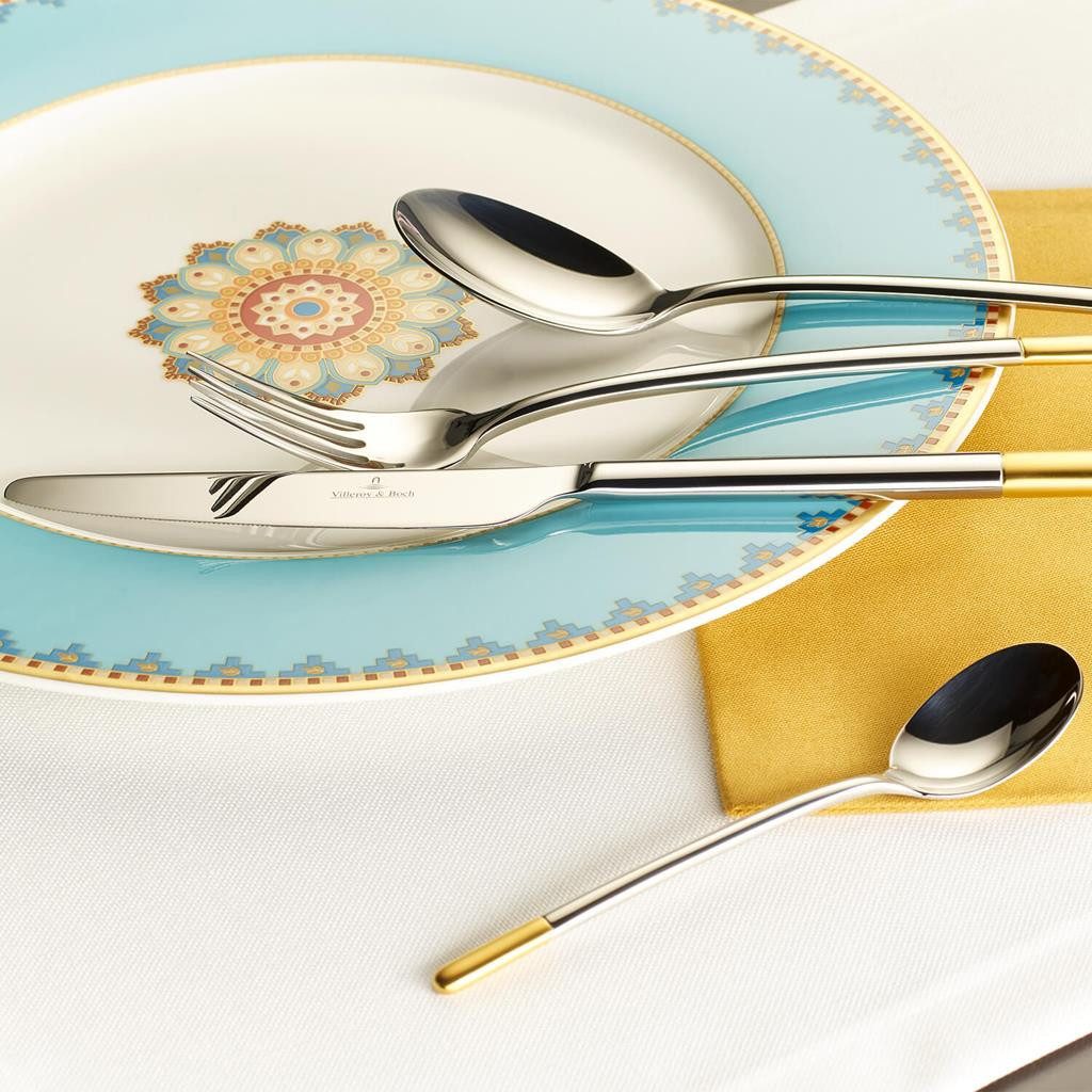 Villeroy & Boch Besteck-Set Ella Tafelbesteck 144er Set (144-tlg), Edelstahl, Spülmaschinenfest