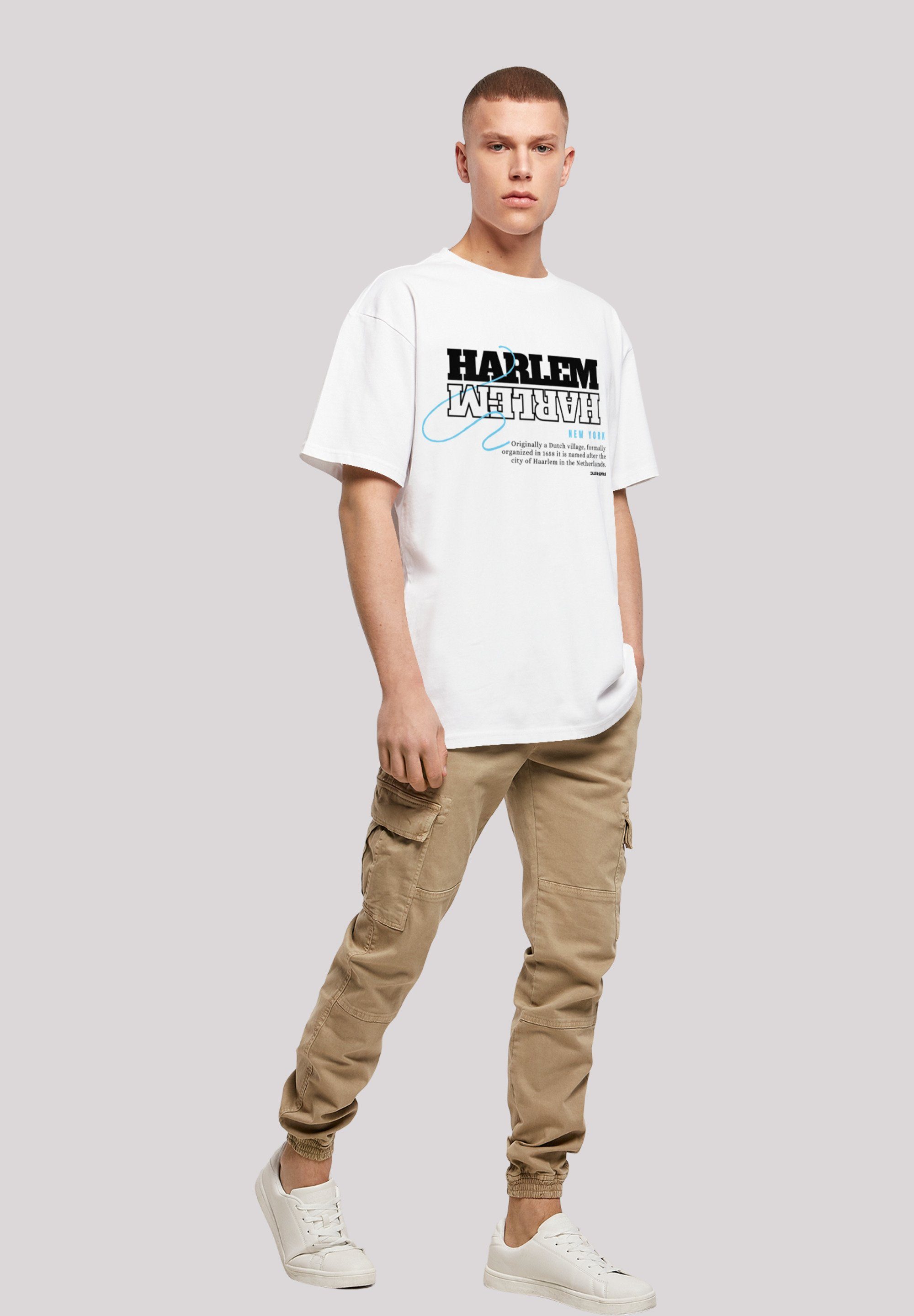F4NT4STIC T-Shirt weiß Harlem Print OVERSIZE TEE