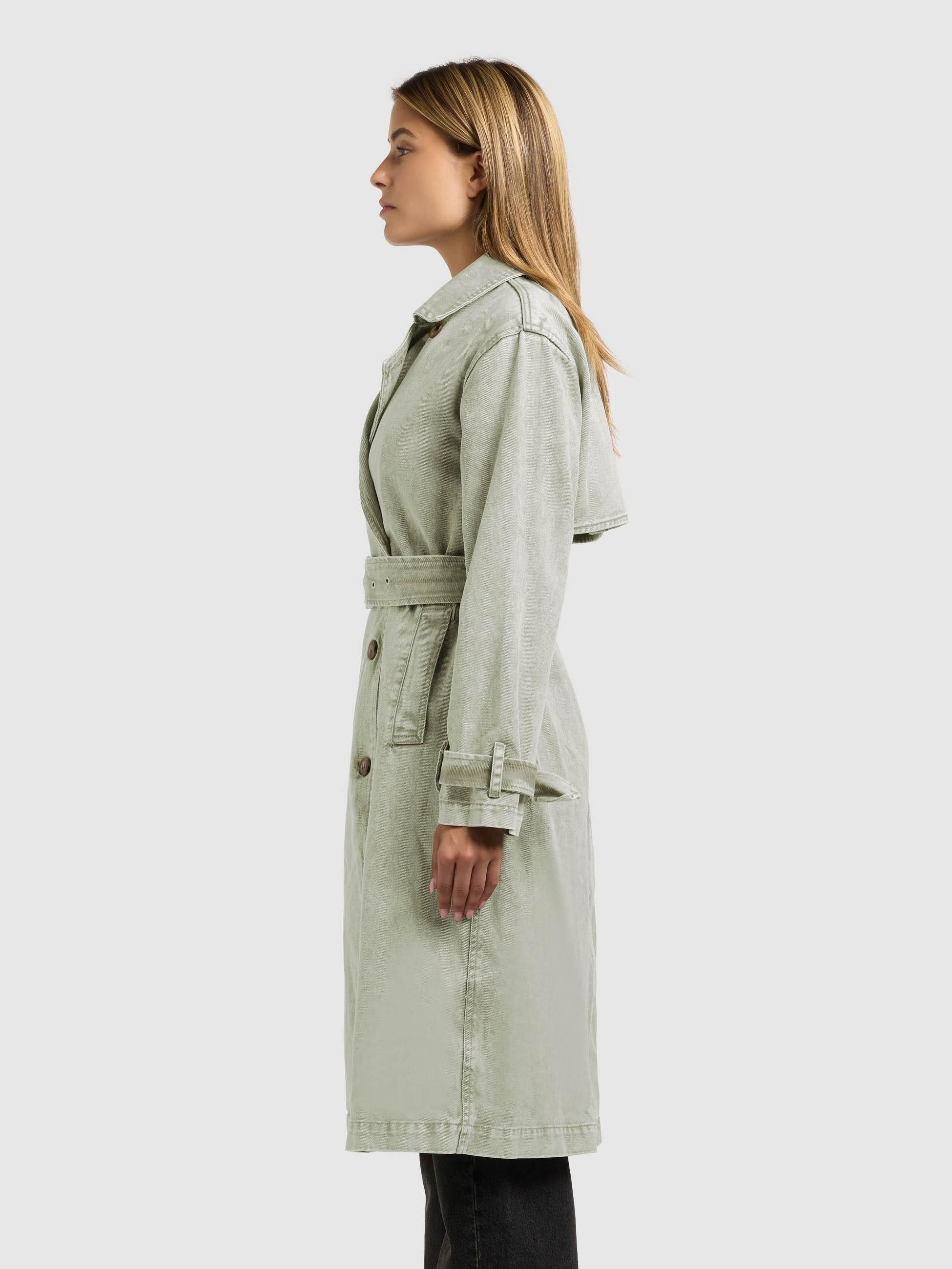 khujo Langmantel Hera Trenchcoat aus Jeans