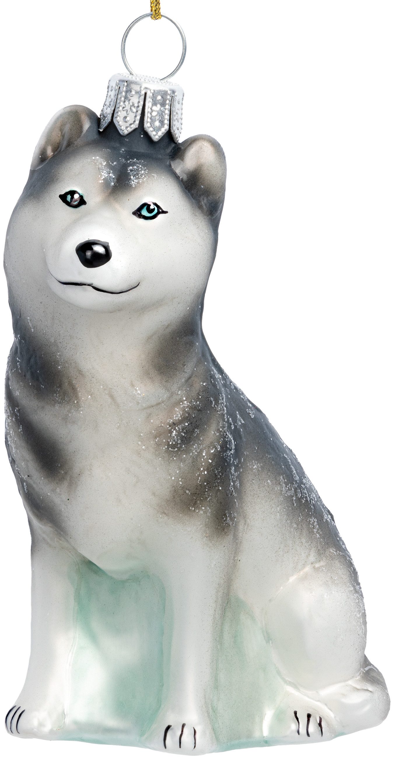 SIKORA Christbaumschmuck Husky Besondere Weihnachtskugel Glas Figur Anhänge günstig online kaufen